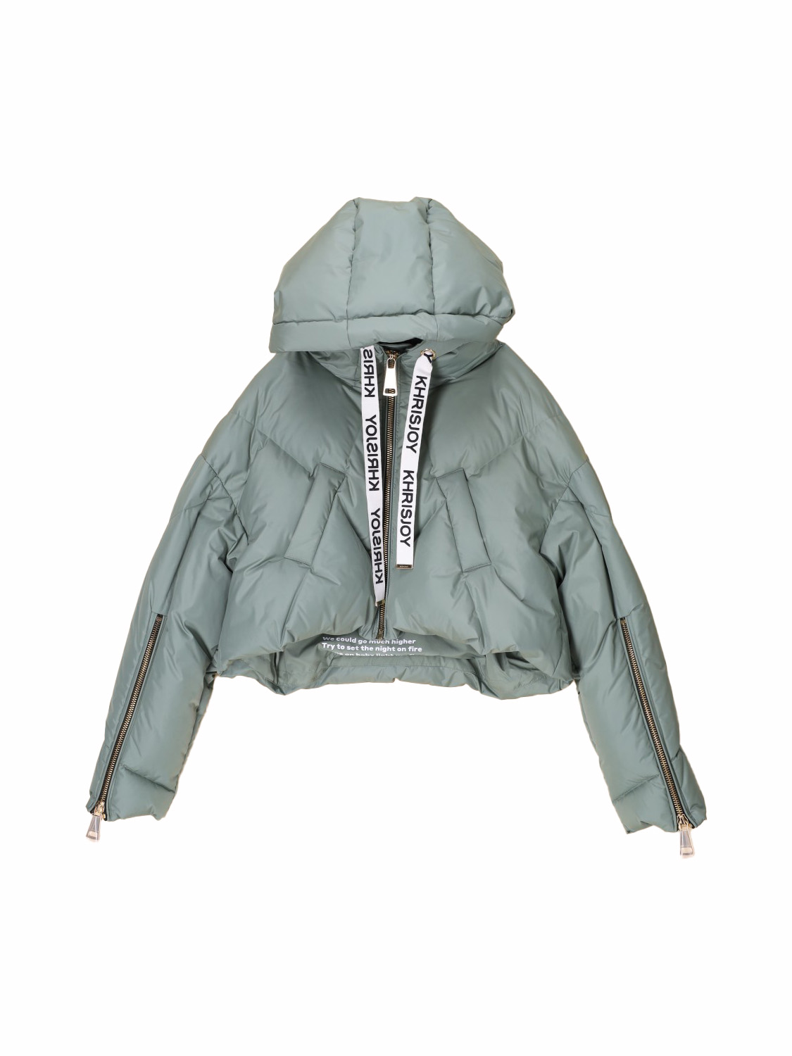 khrisjoy Khris Crop Iconic cropped down jacket  hellgrün XS/S