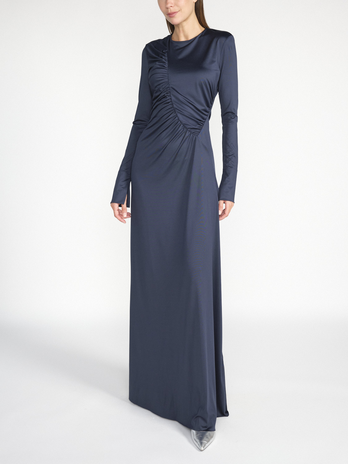 Victoria Beckham Maxikleid aus Jersey-Stretch marine 38