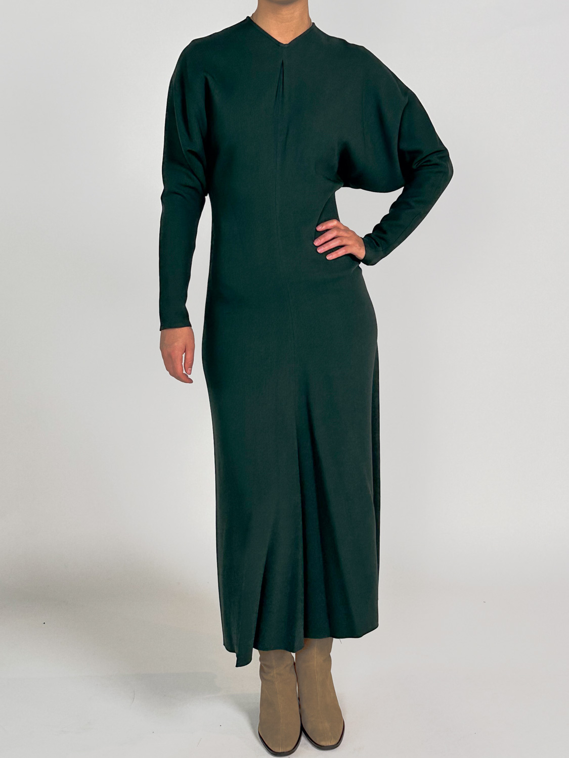 Victoria Beckham Maxi dress with batwing sleeves   grün 38