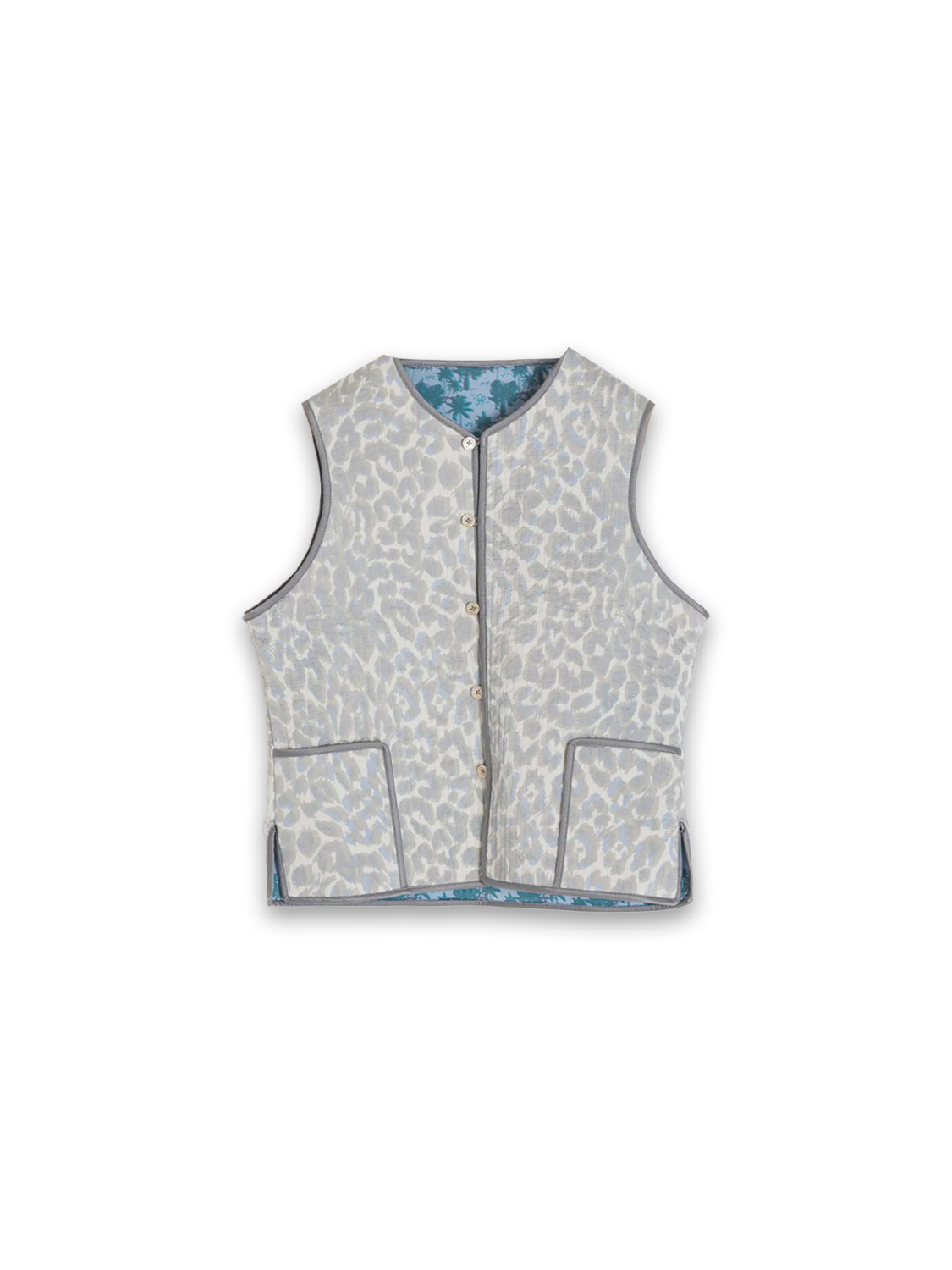 Reversible silk vest 