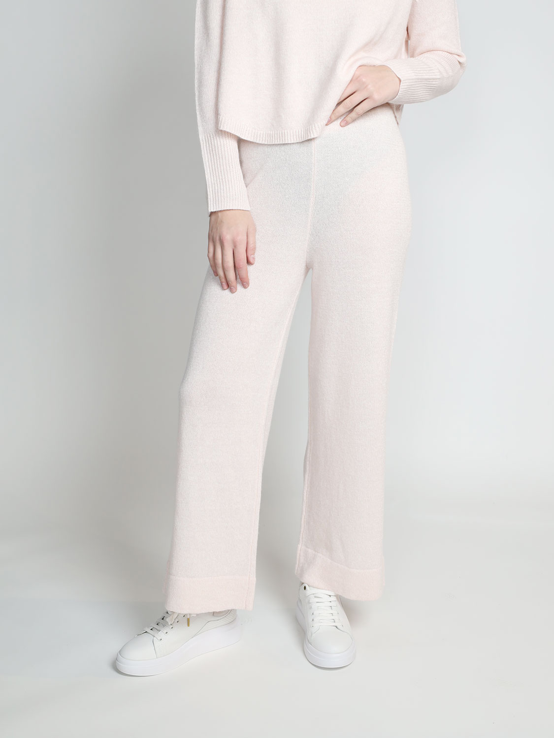 LU Ren Luan- Hose aus Cashmere-Mix  rosa XS