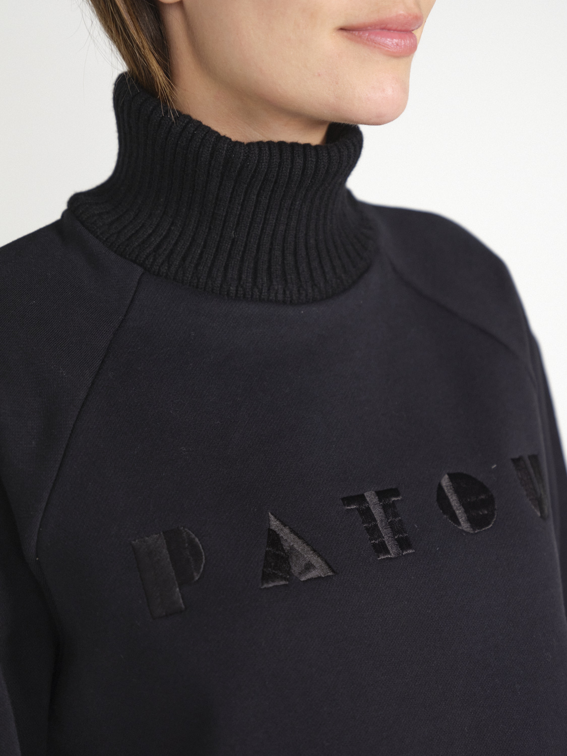 Patou Cotton sweatshirt  black S