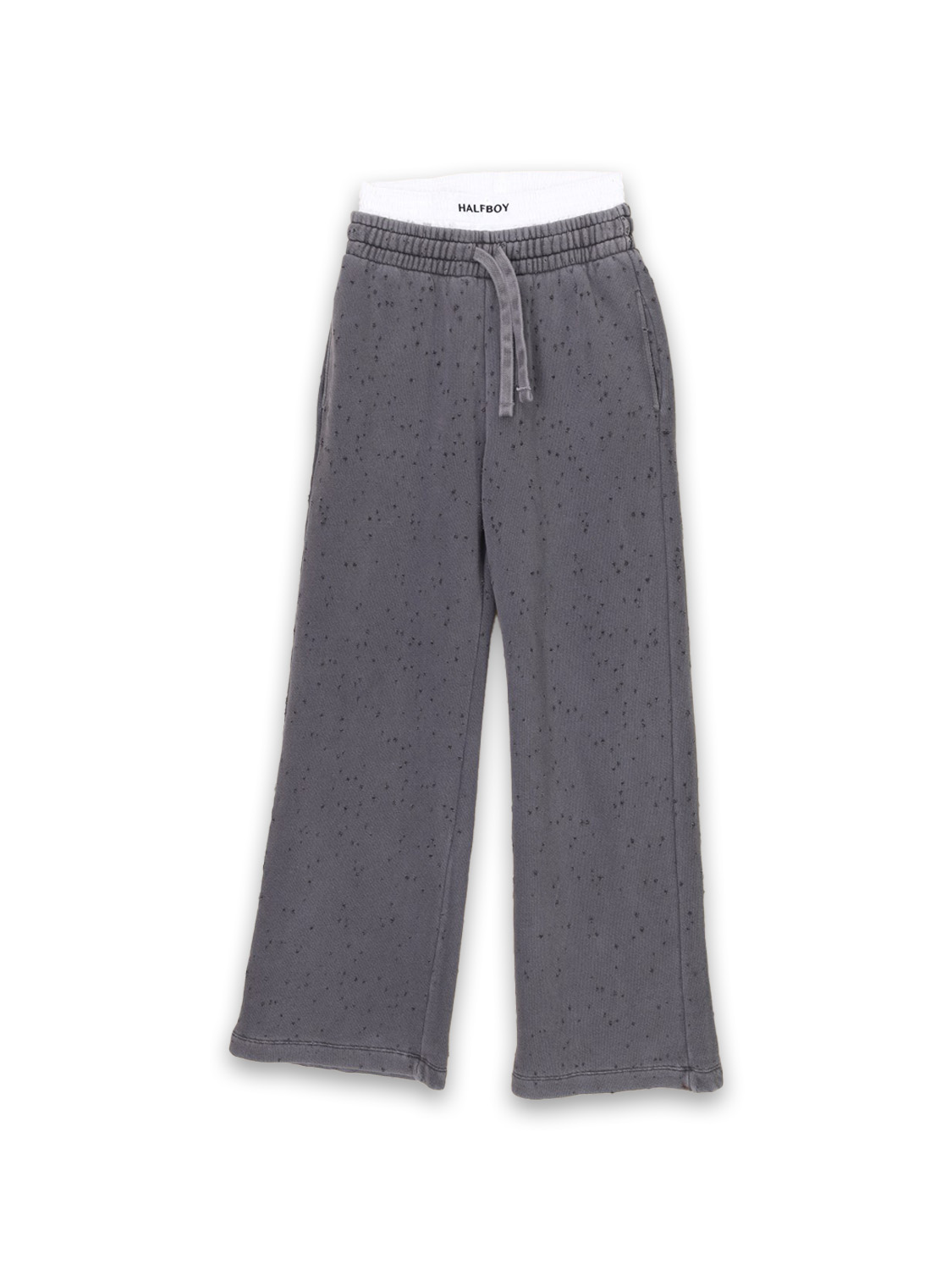 Halfboy Jogger – Jogginghose mit weitem Bein   gris XS