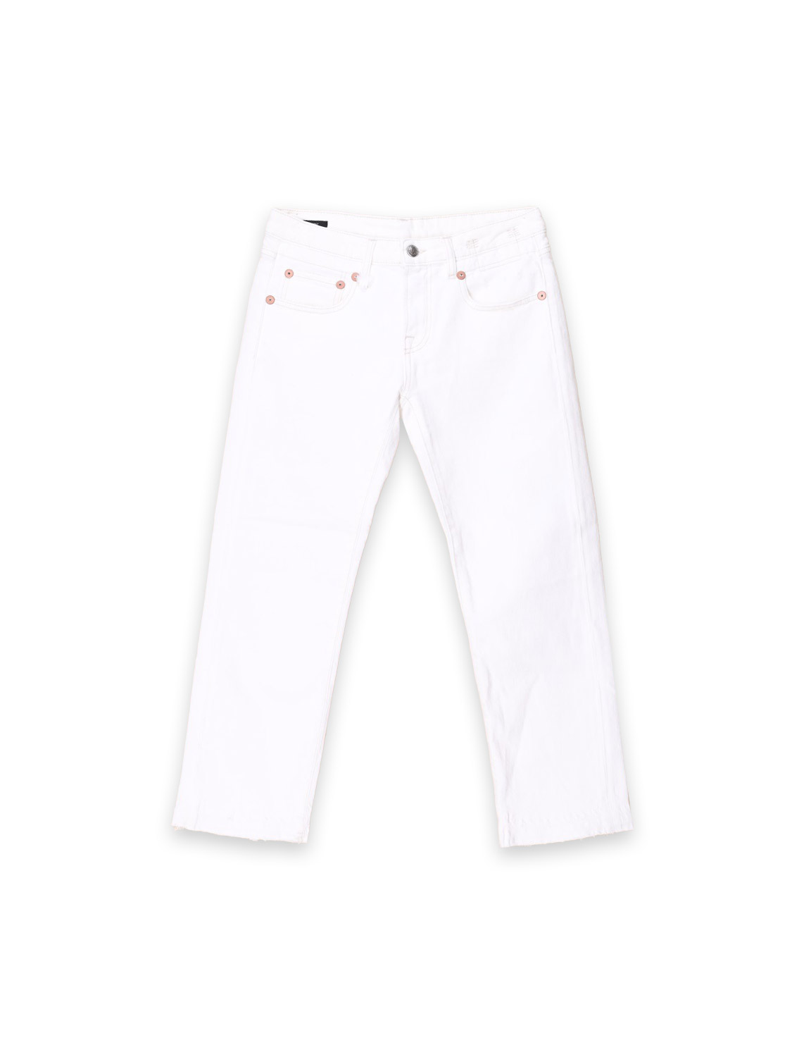 R13 Boy Straight - Hose aus Baumwolle white 26