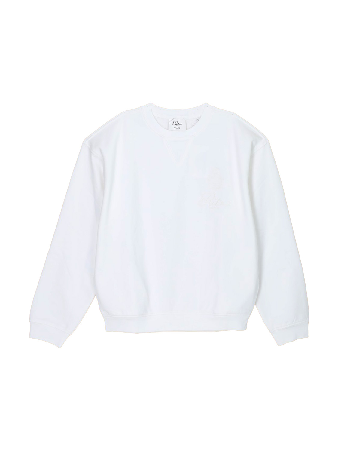 Frame Ritz Unisex – Cotton Blend Jumper  white XS