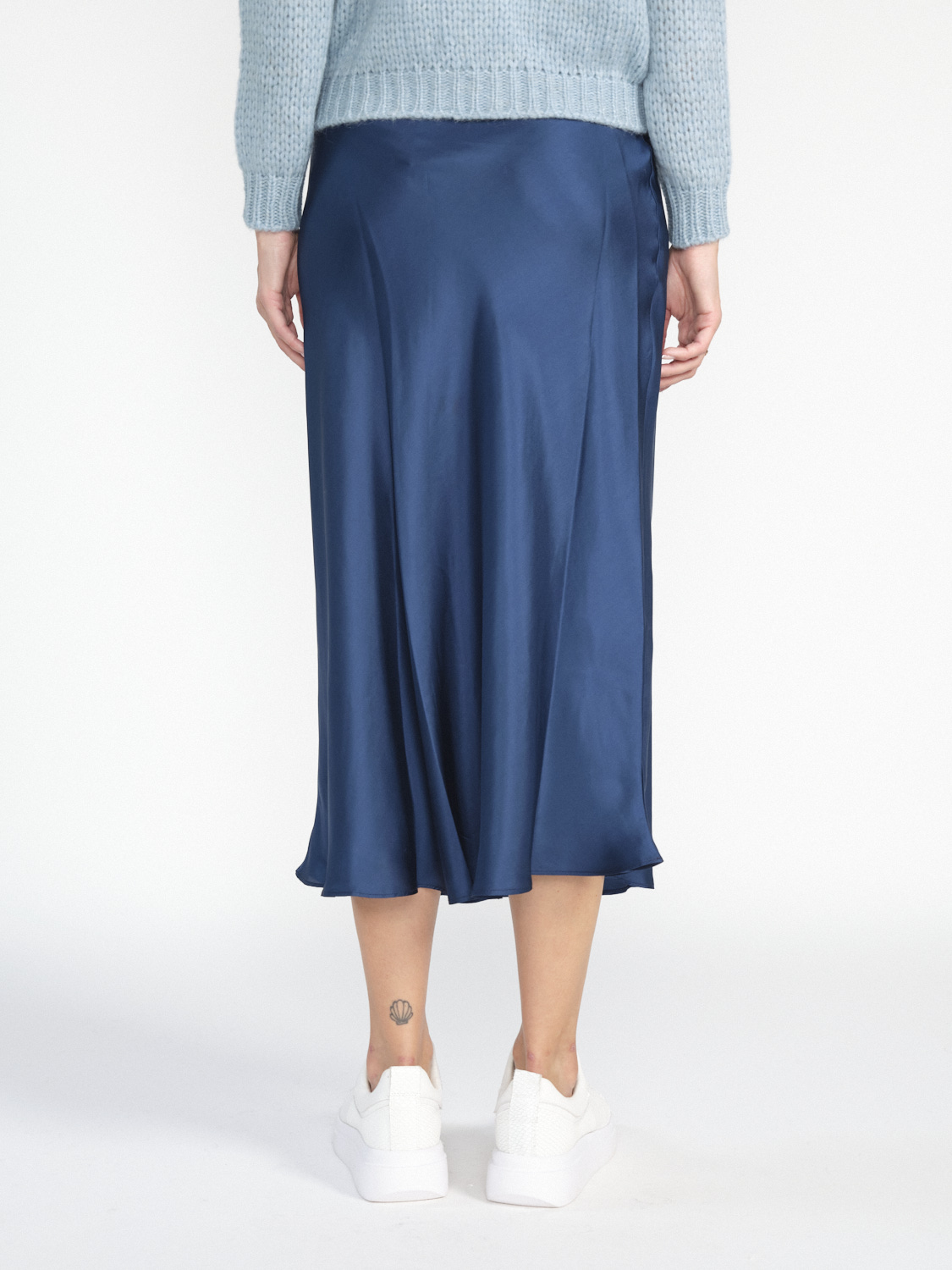 SIYU Lisos Seda skirt made of viscose  blue 34