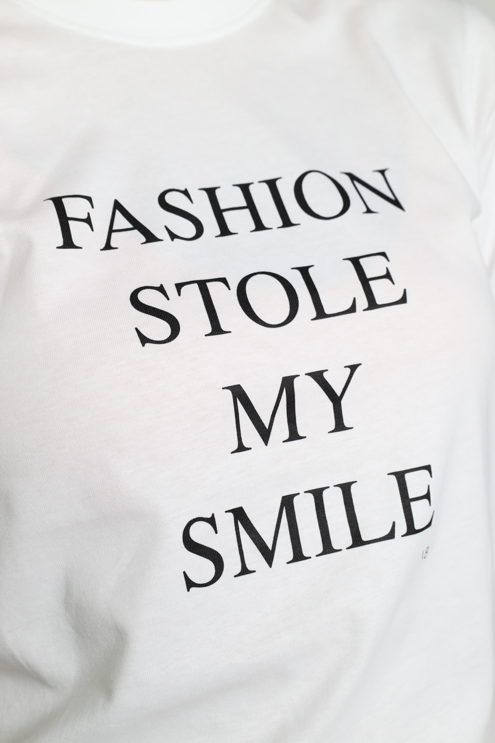 Victoria Beckham Slogan Tee – T-Shirt mit Druck   weiß XS