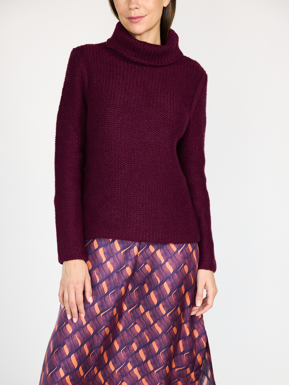 Antonia Zander Madita Rollkragenpullover  bordeaux  S