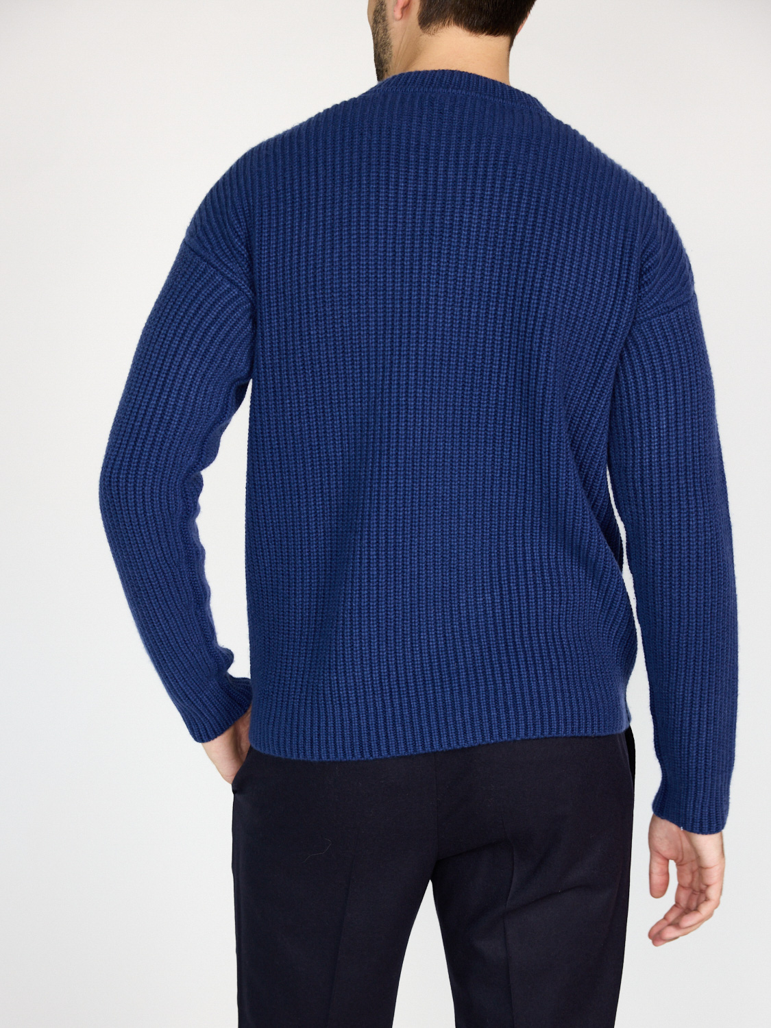 Iris von Arnim Adriano – Strickpullover aus Kaschmir   blau L