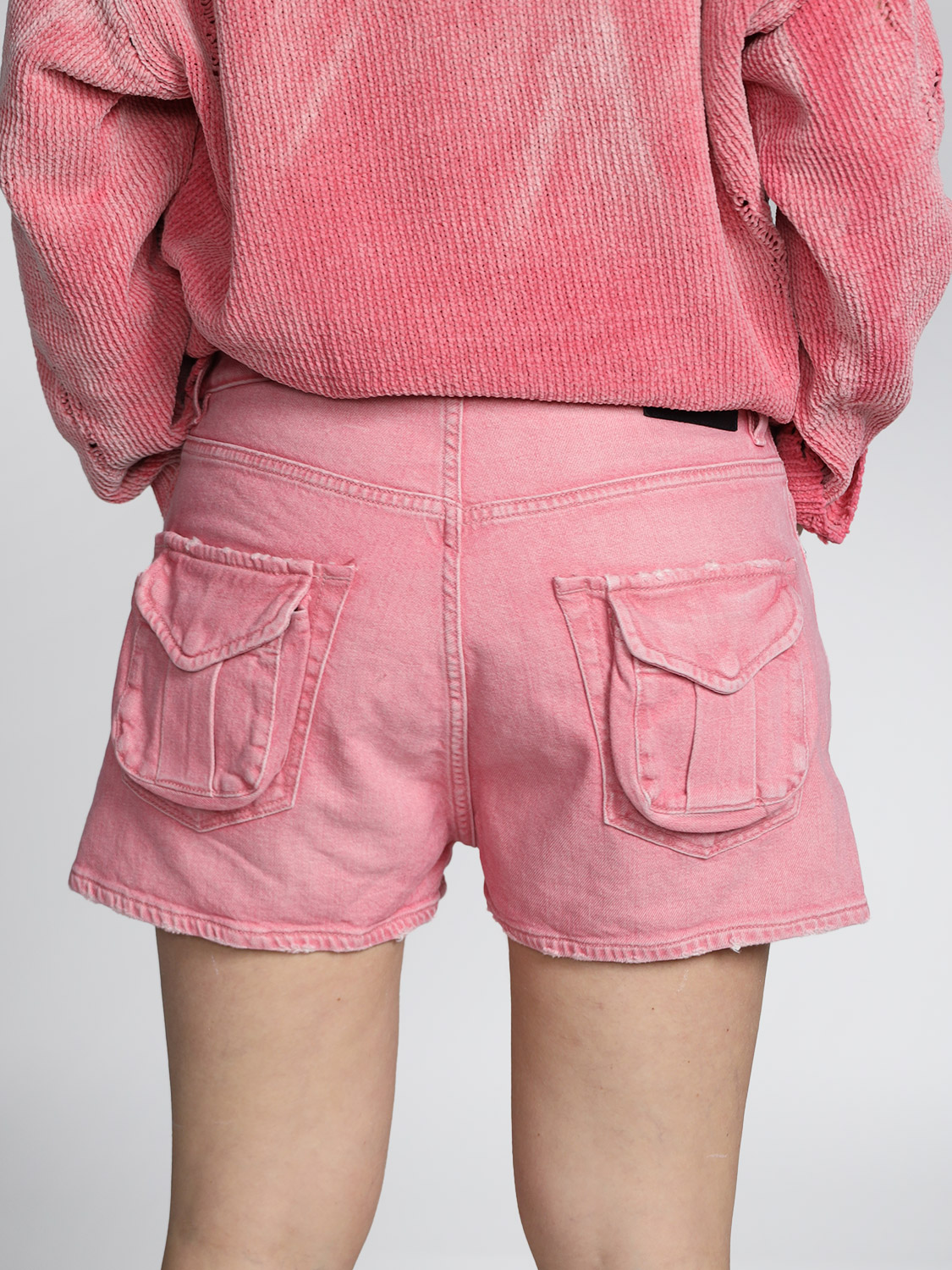 R13 Multi pocket - cotton shorts coral 26