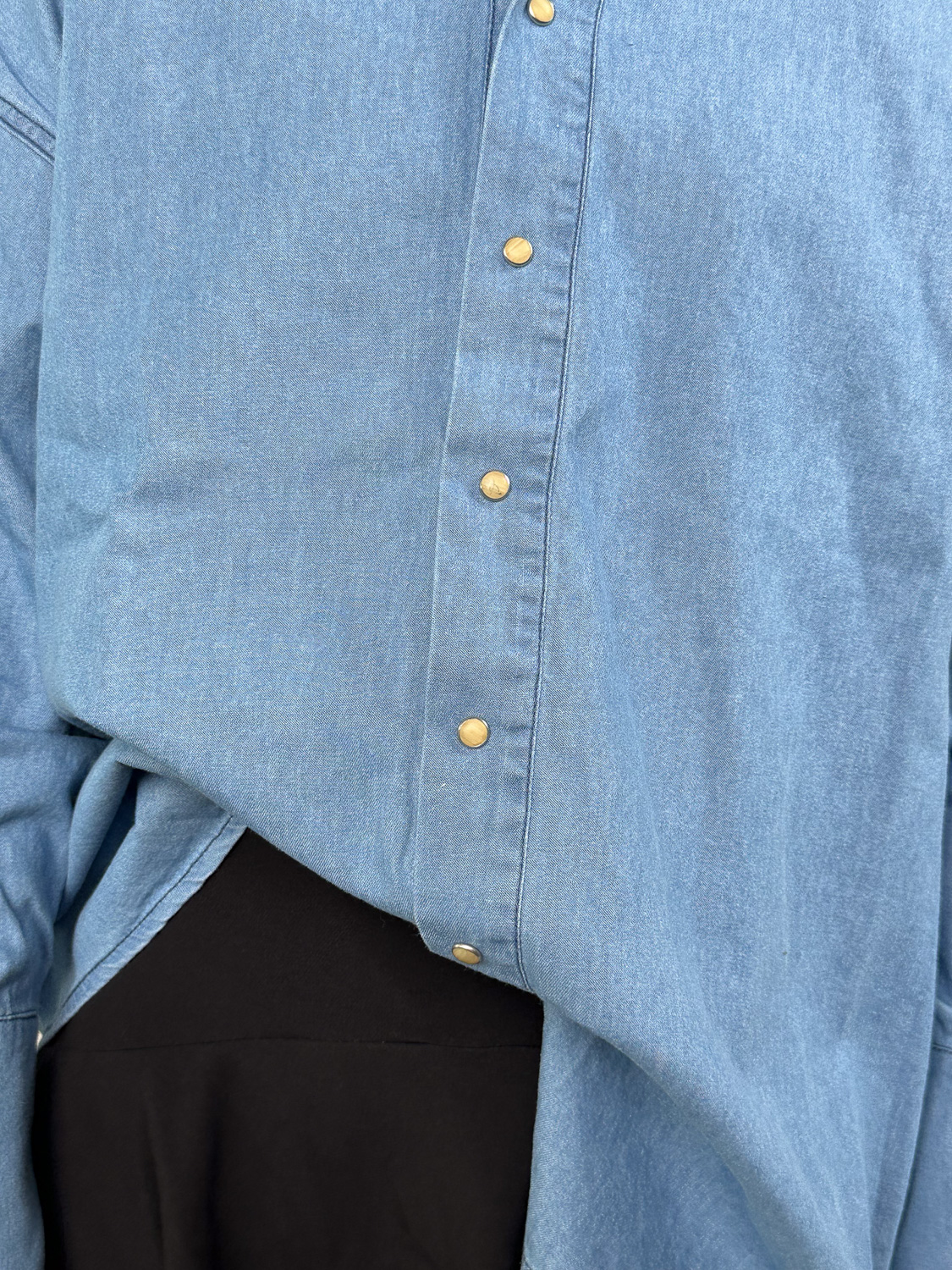 Halfboy Overshirt - denim shirt made of cotton  hellblau XS