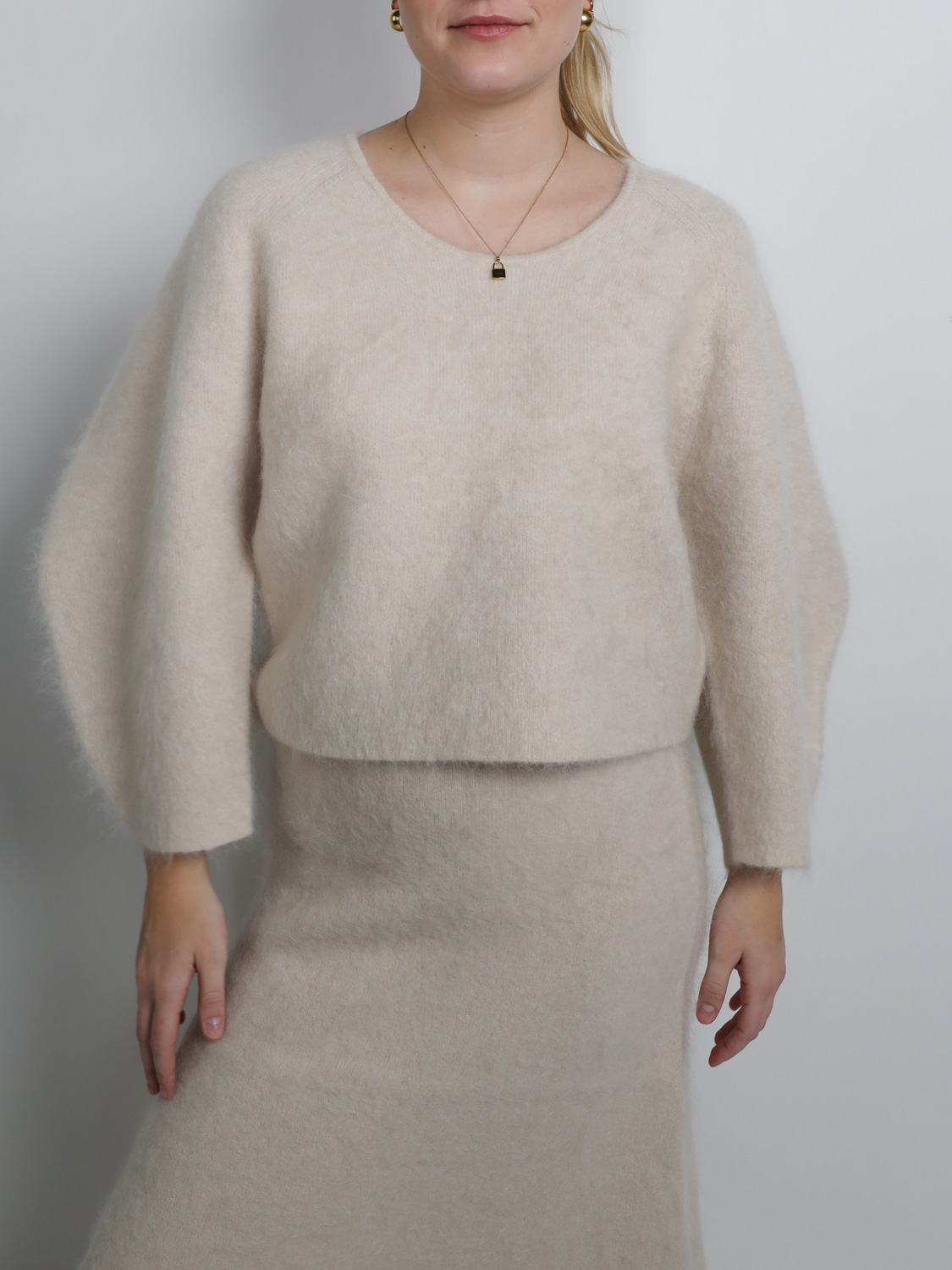 By Malene Birger Milea Pullover aus Woll-Mix   creme XS