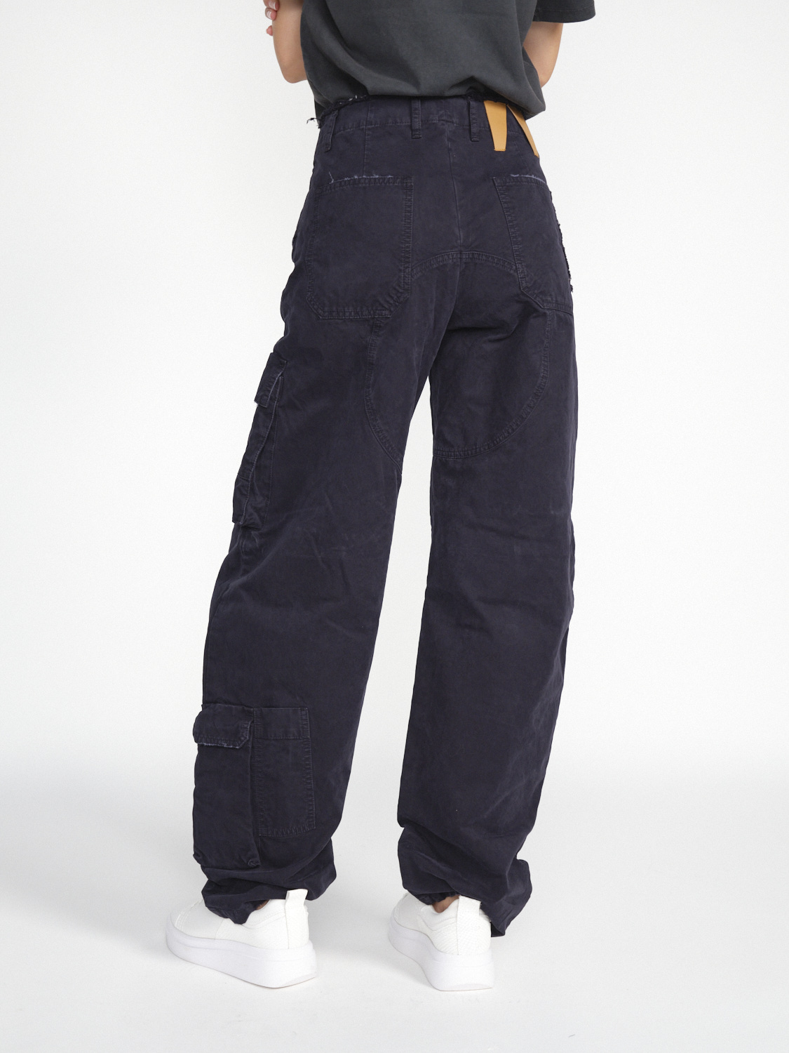 Darkpark Rosalind Denim – Oversized Jeans aus weicher Baumwolle   schwarz 26