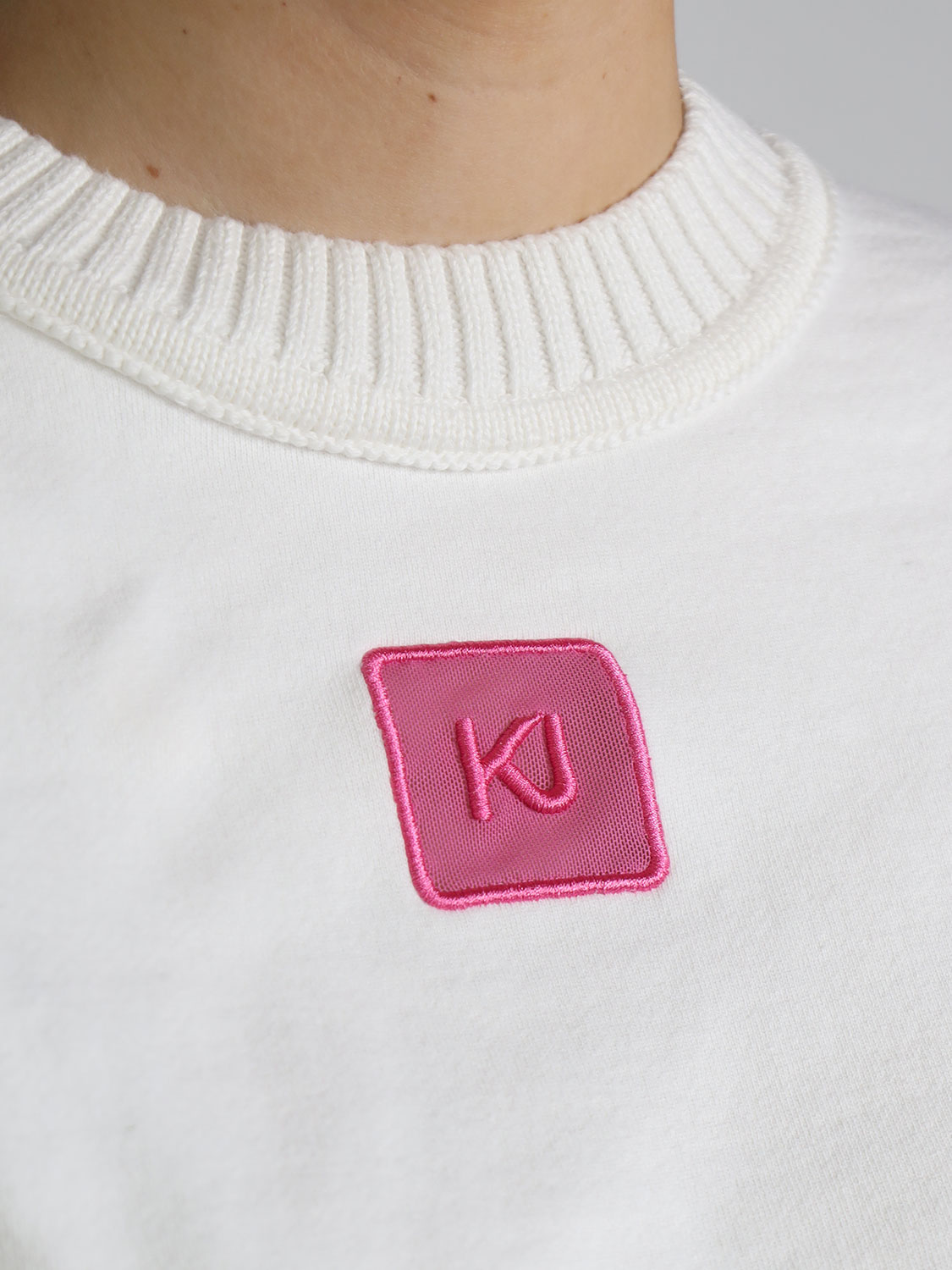 Khrisjoy KJ Sweatshirt – Pullover mit Logopatch   pink S