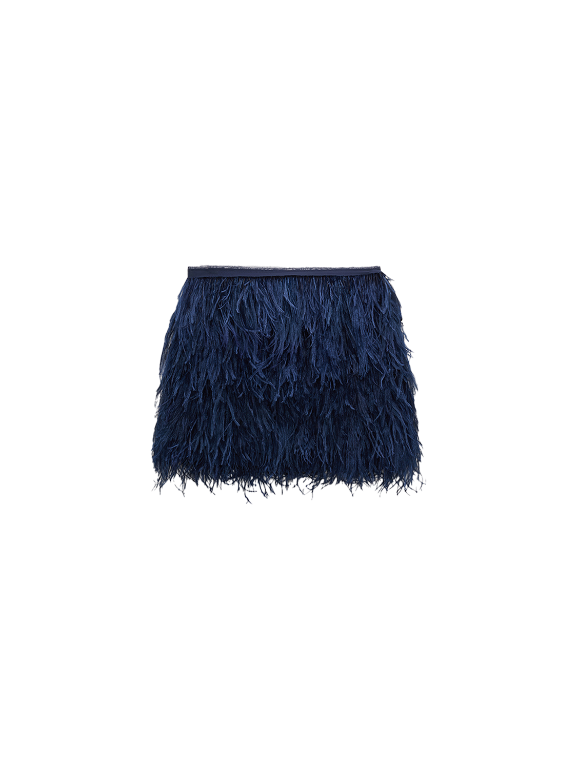 Feathery Volume - Mikni skirt with feathers 
