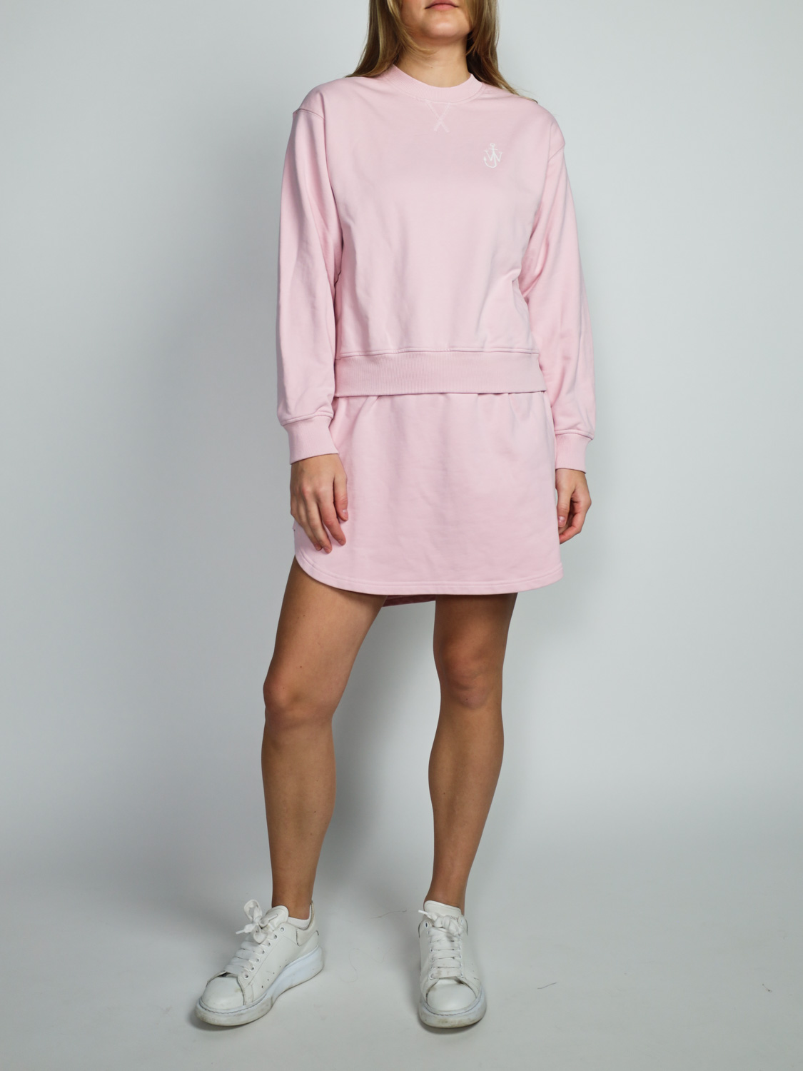 JW Anderson Layered sweatshirt mini dress  rosa S