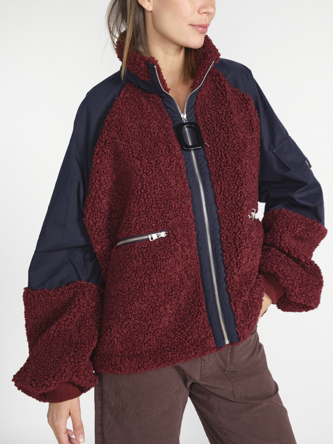 JW Anderson Jacke aus Fleece  rojo S