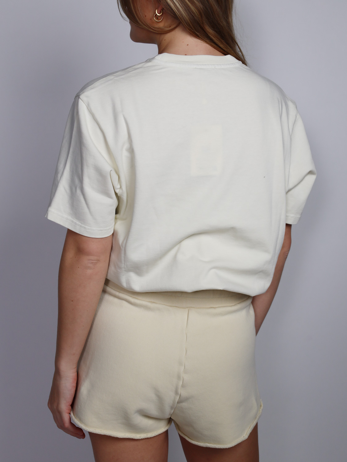 Autry Short heavy cotton shirt  creme XS