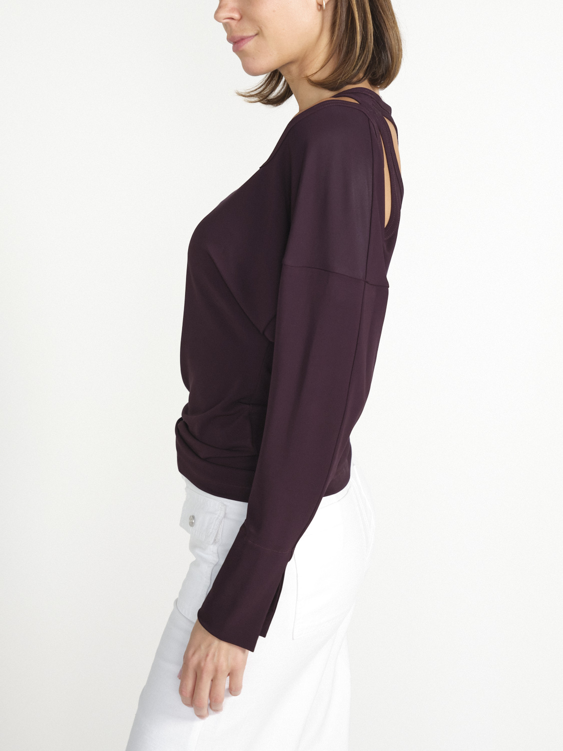 Victoria Beckham Twist – stretchy blouse with cut-out detail  beaurdeux  XS