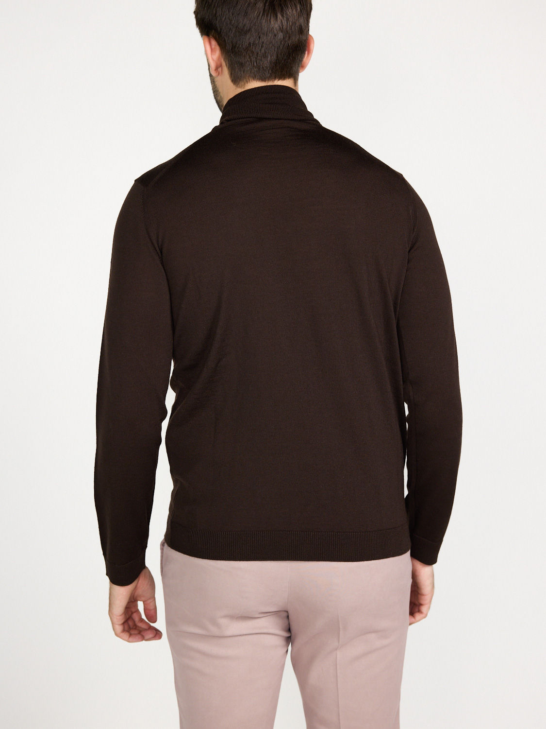 Roberto Collina Rollkragen-Pullover aus Merinowolle   marrone 48