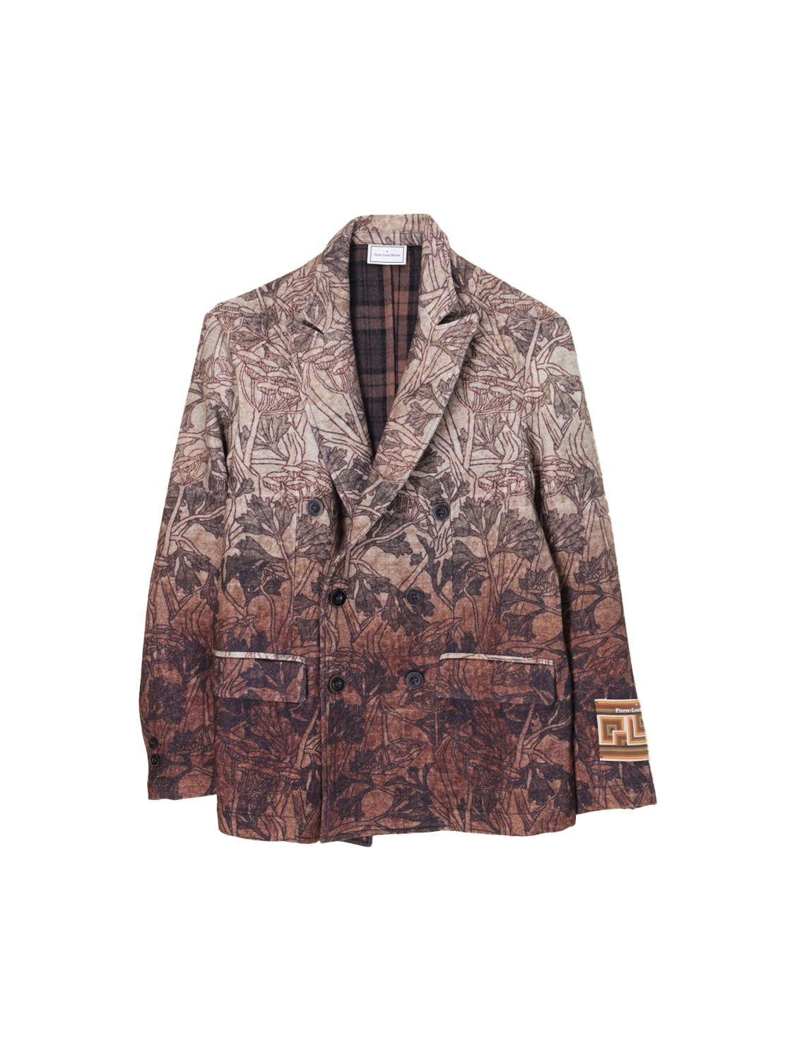 Patterned Jacket made of virgin wool 