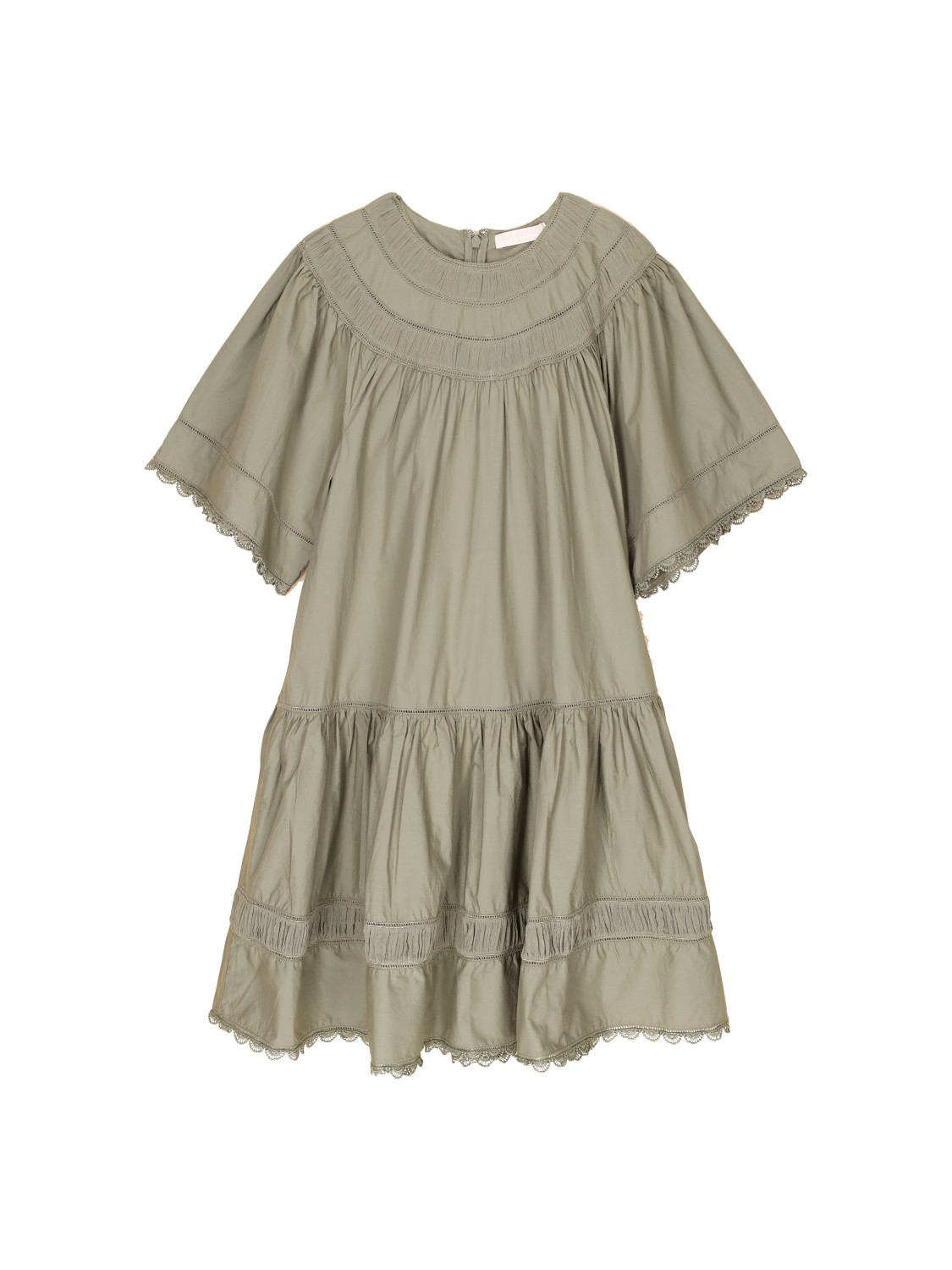 Ulla Johnson Oumi – Minikleid aus Baumwoll-Popelin  green 34