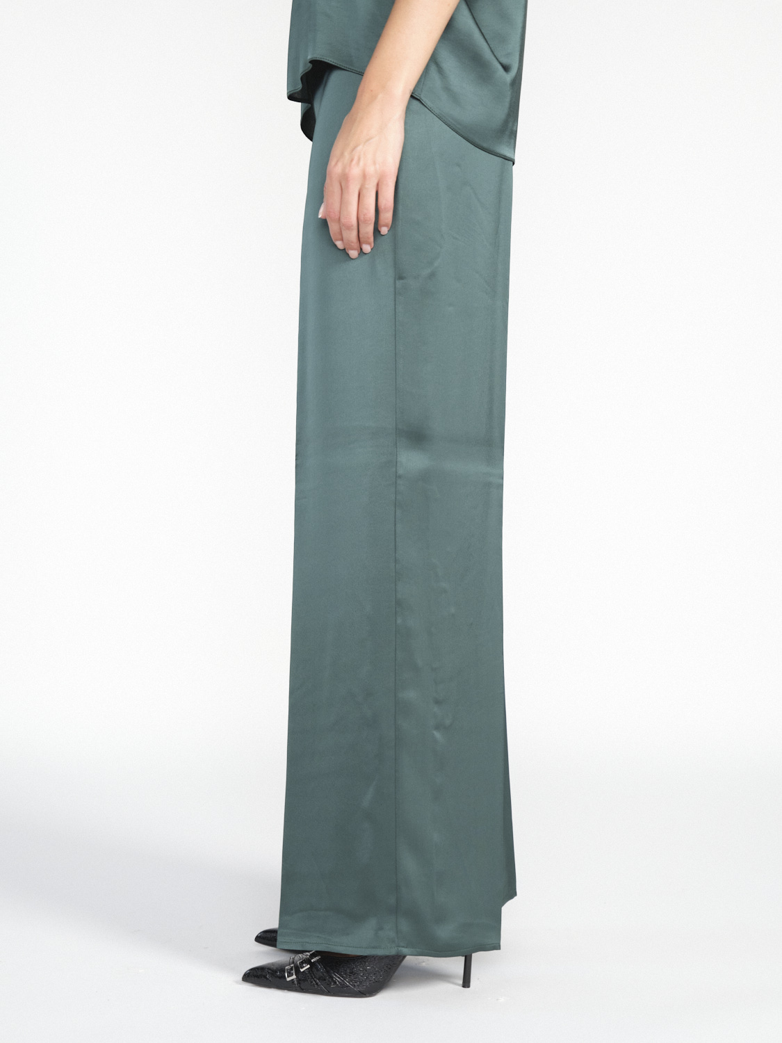 SIYU Lisos Brillo skirt made of viscose  green 38