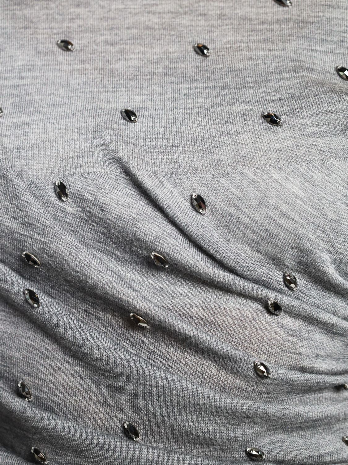 Odeeh Sweater with rhinestones  grey S