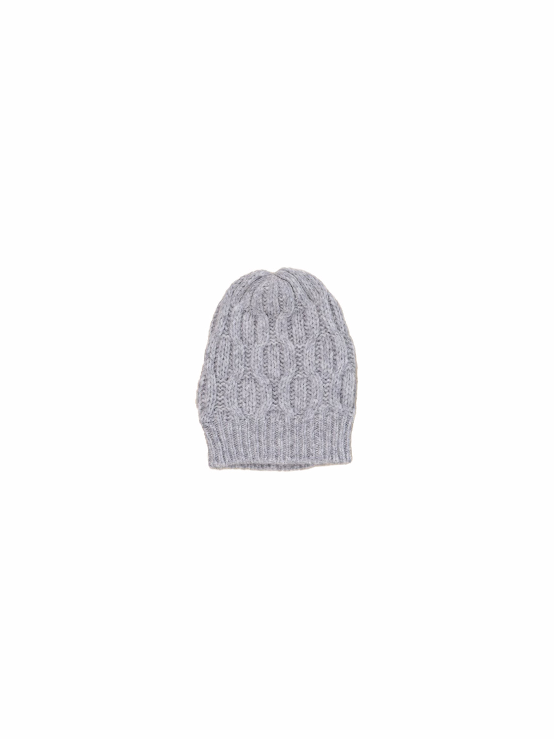 Antonia Zander Beretta cable knit hat  grey One Size