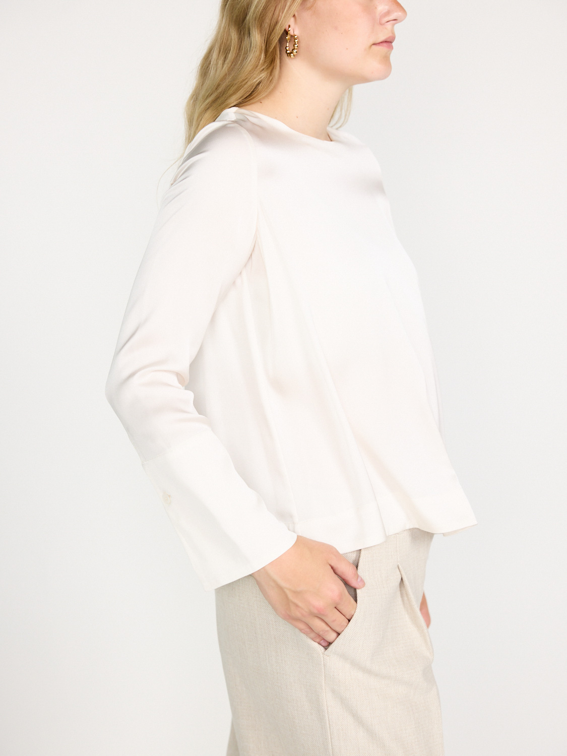 Iris von Arnim Orlando – Seiden-Bluse   crema 34