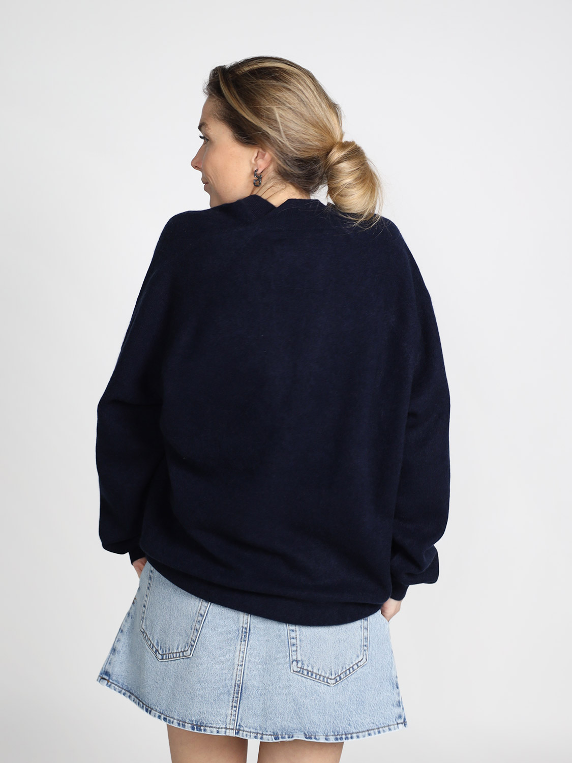 Frenckenberger Johnny - V-neck sweater  navy XS