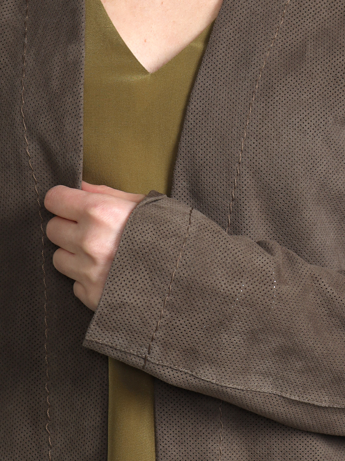 Ghera Studio Adriana - Jacke aus Lammleder taupe 34