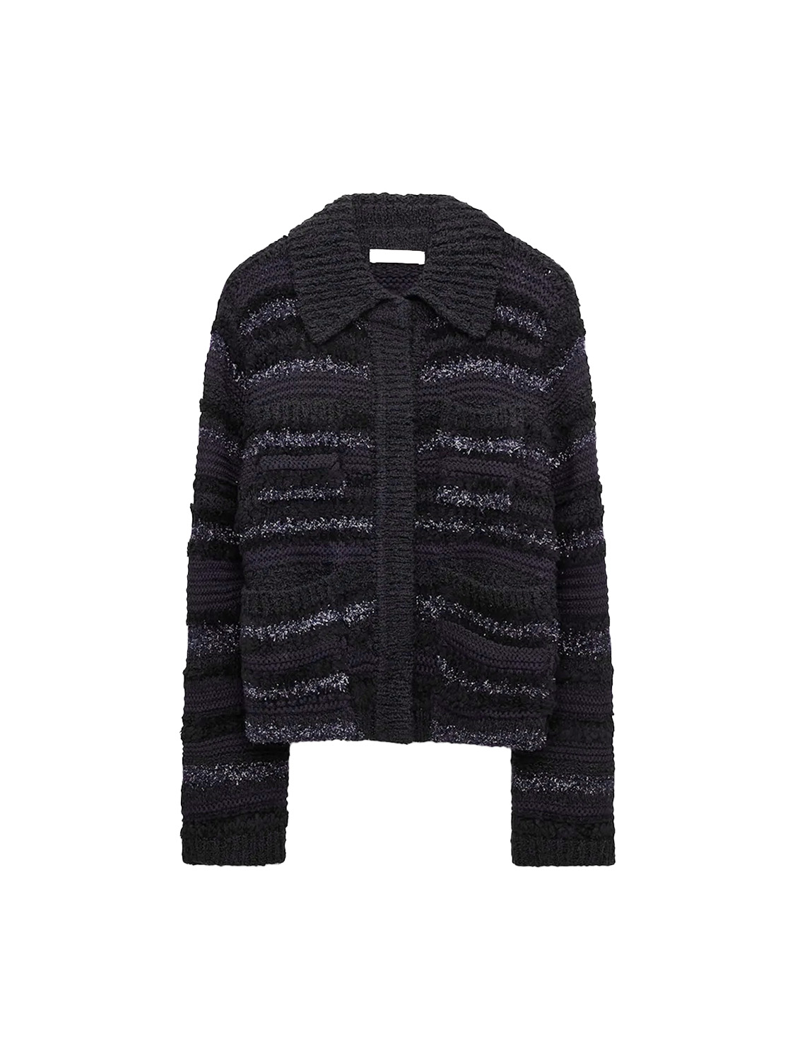 Bold Structures – chunky knit wool jacket