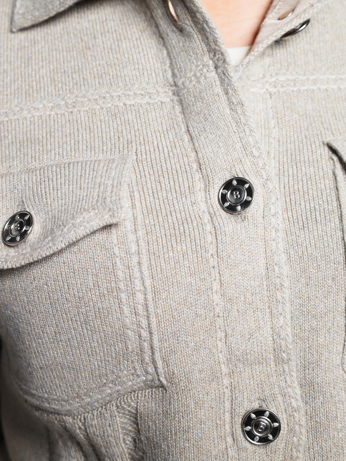 Barrie Denim Suit – Cashmere-Mix Jacke  beige S