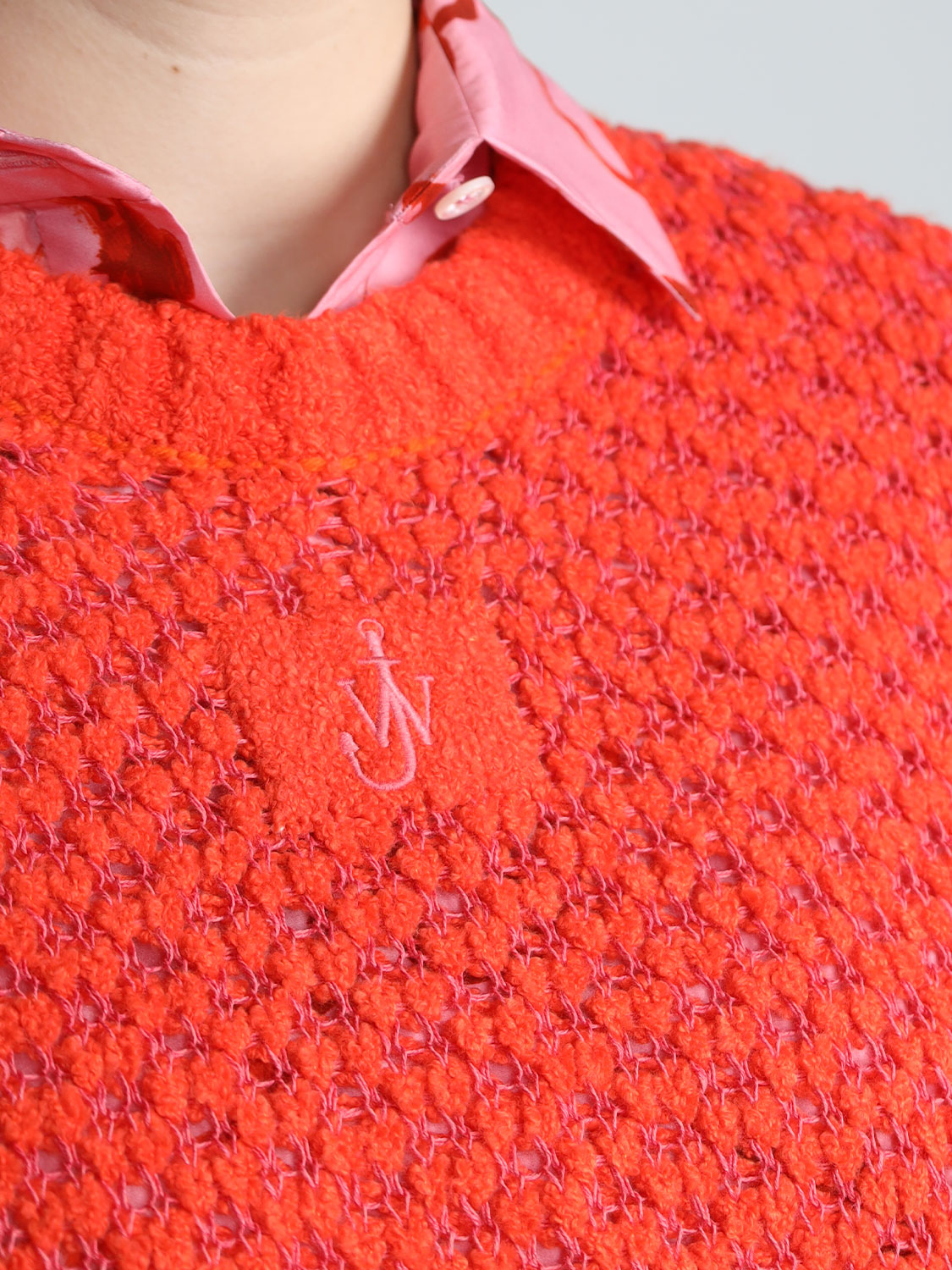 JW Anderson Short sweater with a chunky knit  red XS