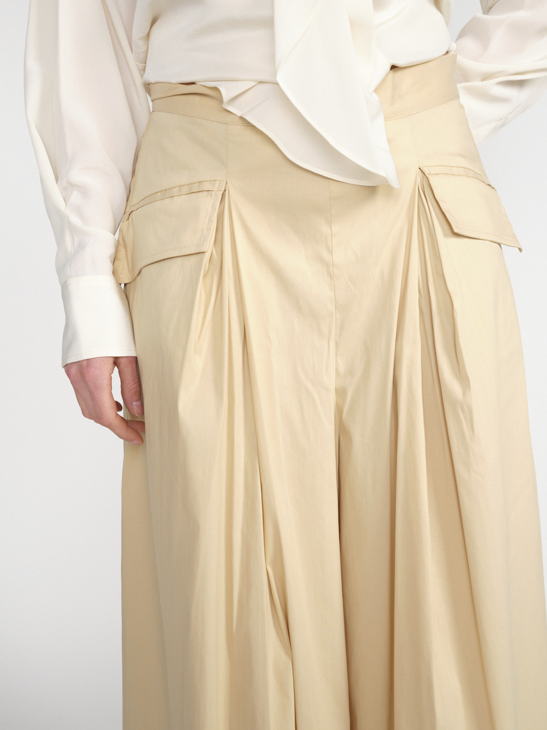 Semicouture Trousers with pleat details   beige 34