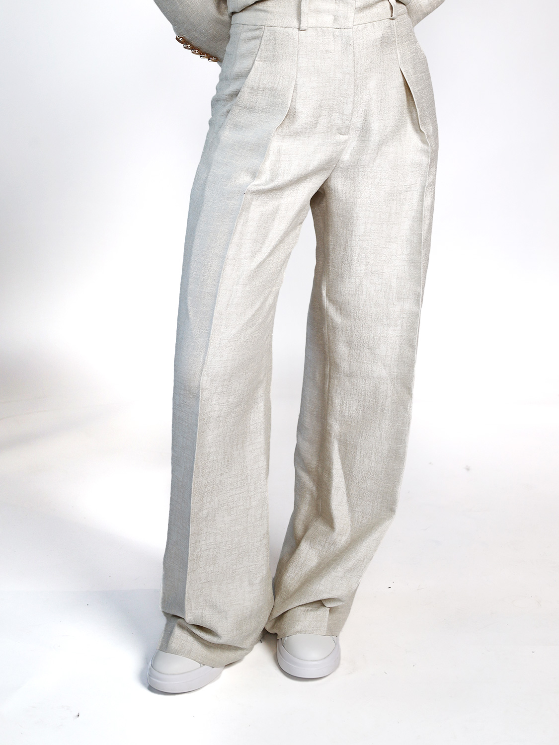 Sly010 Flora Pants – trousers with precise pleats  creme 34