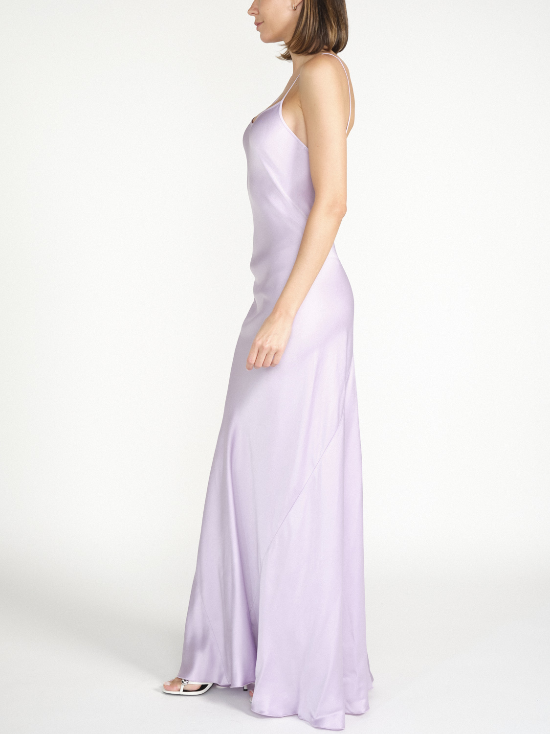 Victoria Beckham Cami – Fließendes Maxikleid   morado 34