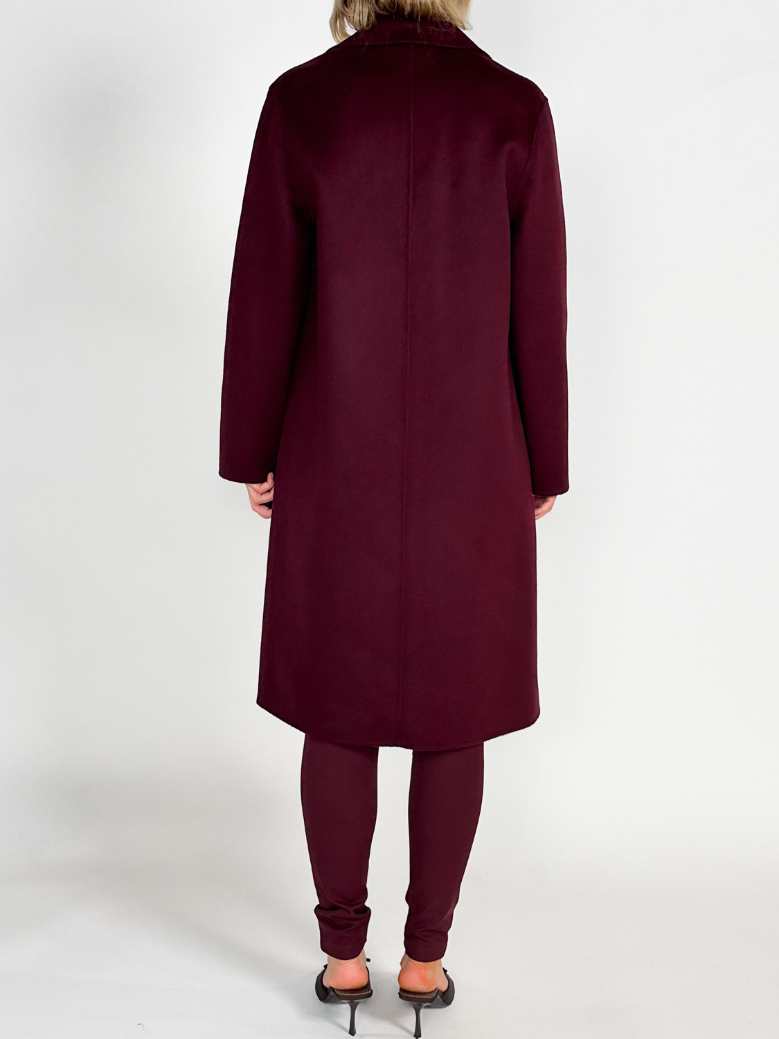 Joseph Cenda - coat in double-faced cashmere  bordeaux 36