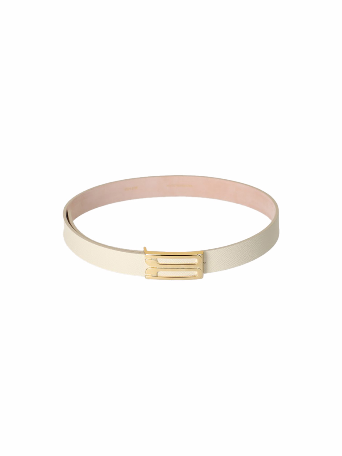 Victoria Beckham Regular Bucket Belt – Narrow belt  creme S