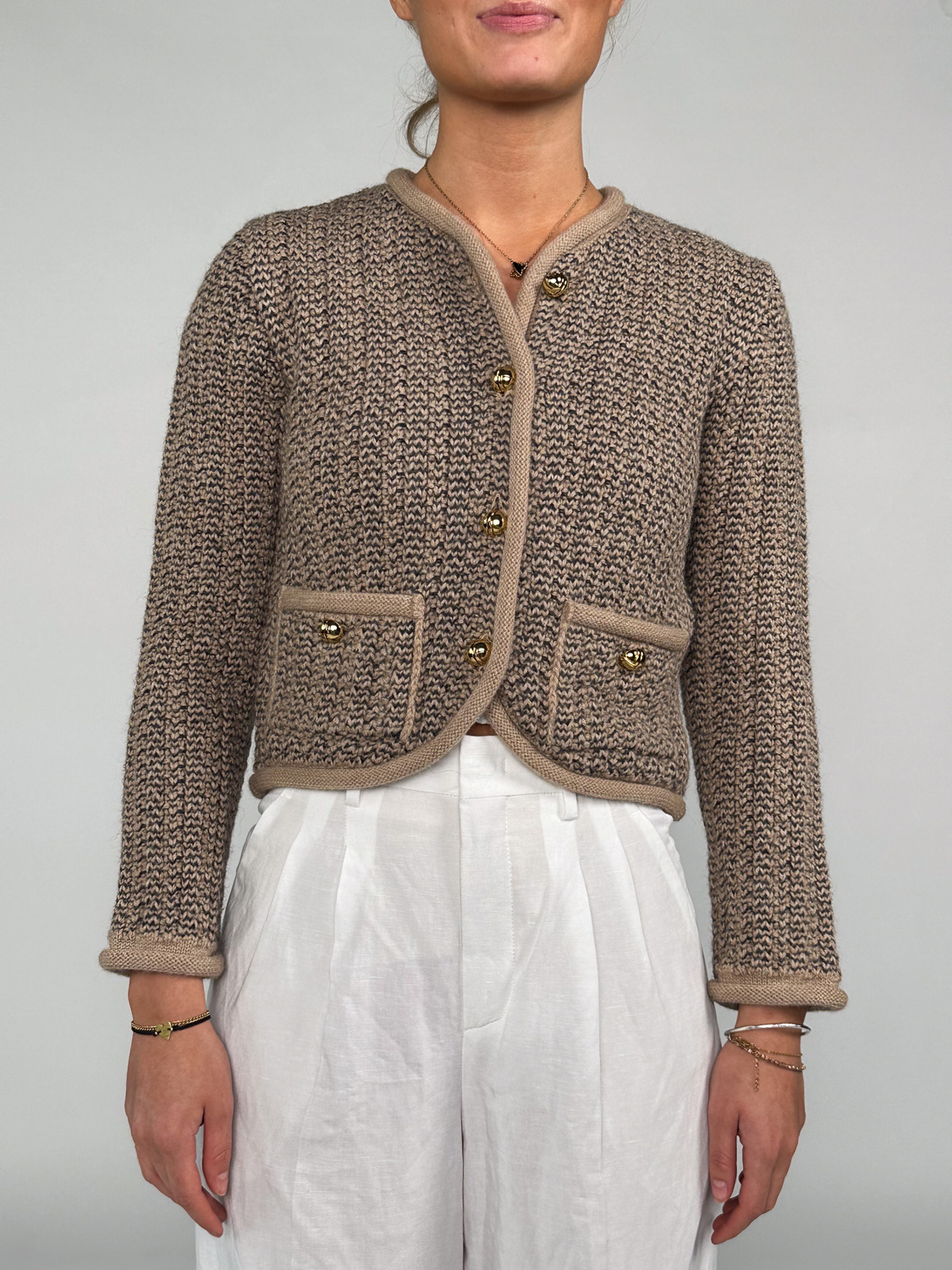 Fitted jacket made from an alpaca-wool mix 