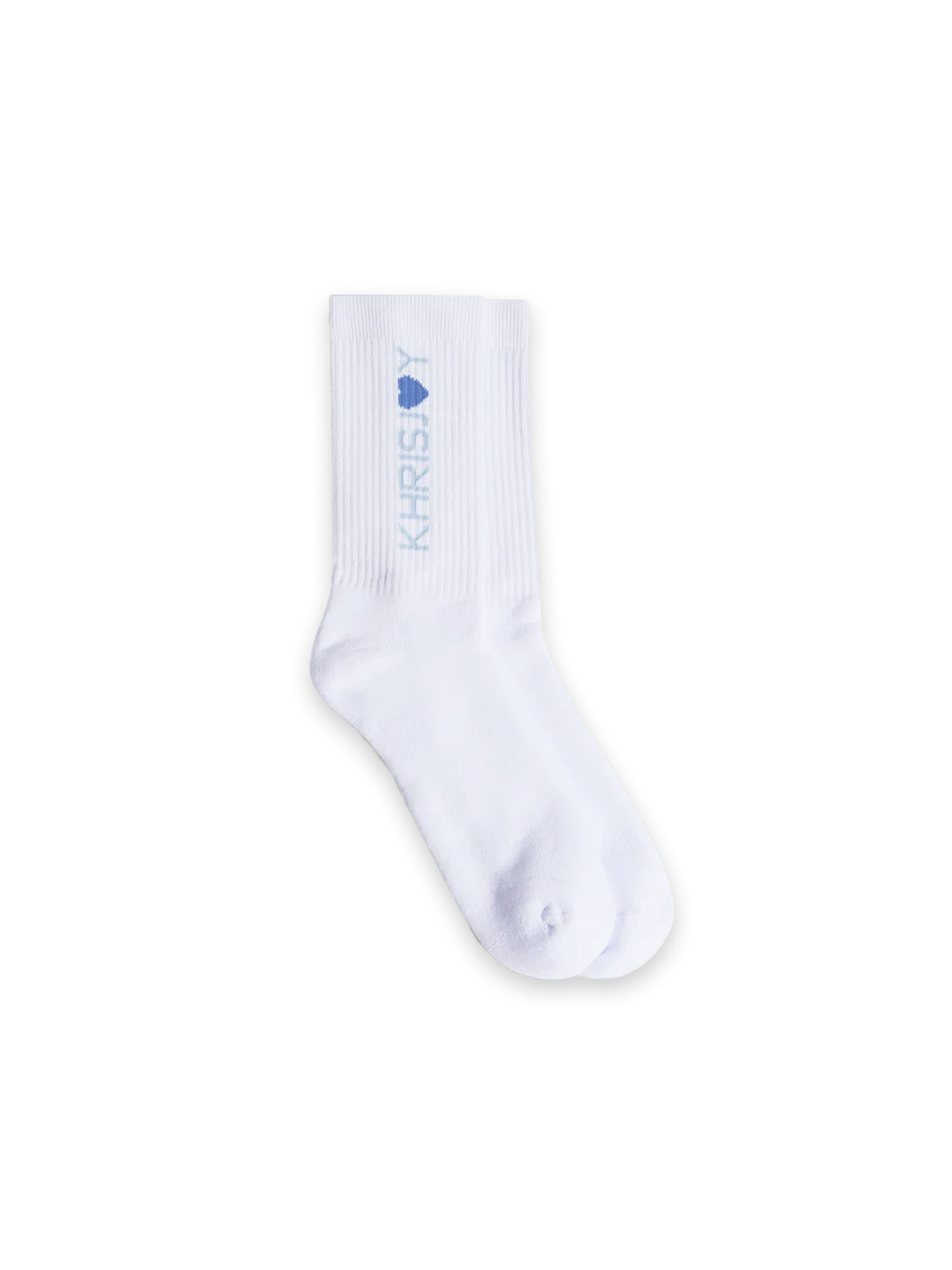 khrisjoy KJ Socks - Tennis socks with logo print   hellblau One Size