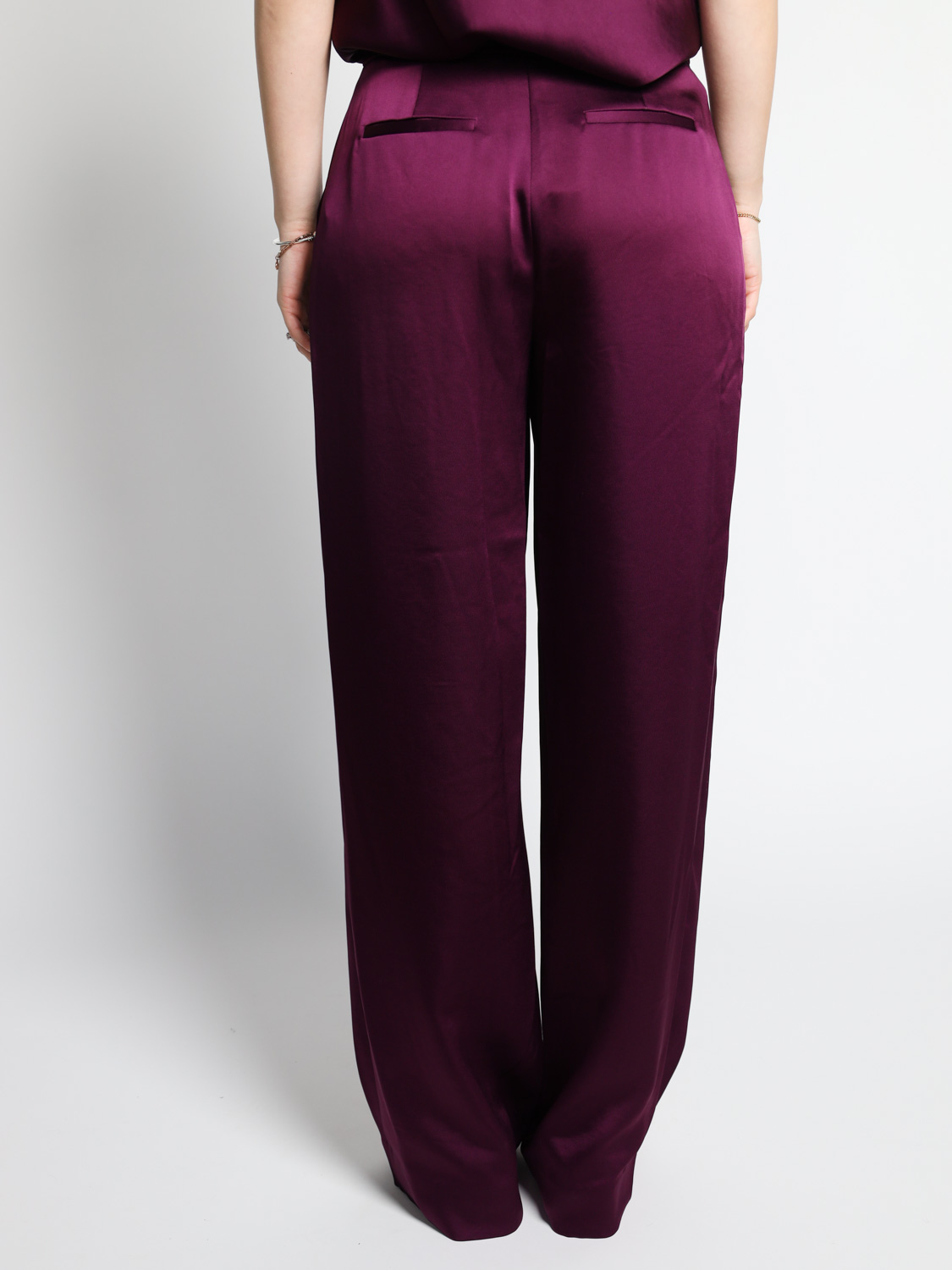 Simkhai Kira - Flowing satin trousers    bordeaux  34