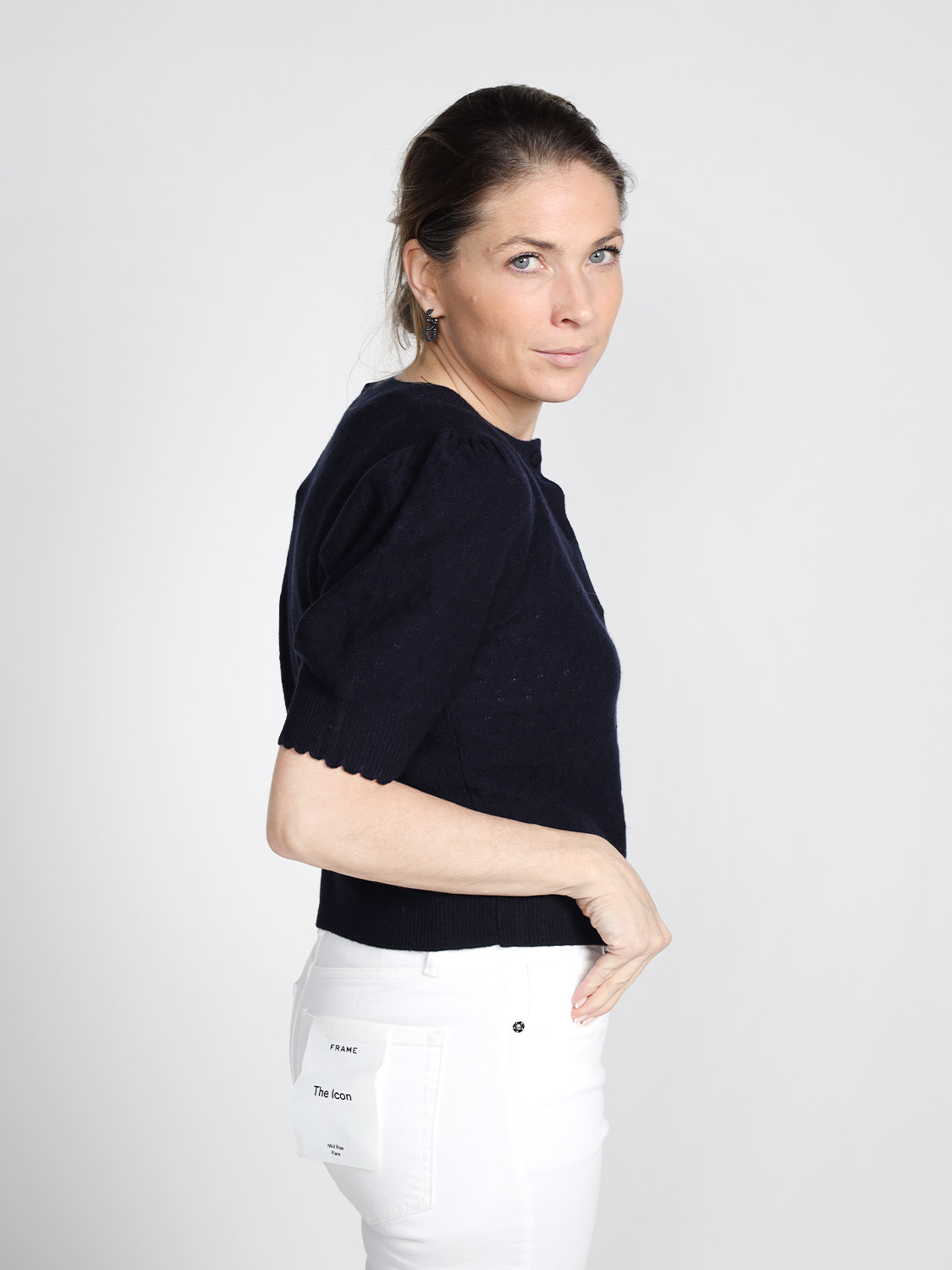 Frame The Cashmere -kurze Strickjacke   navy XS