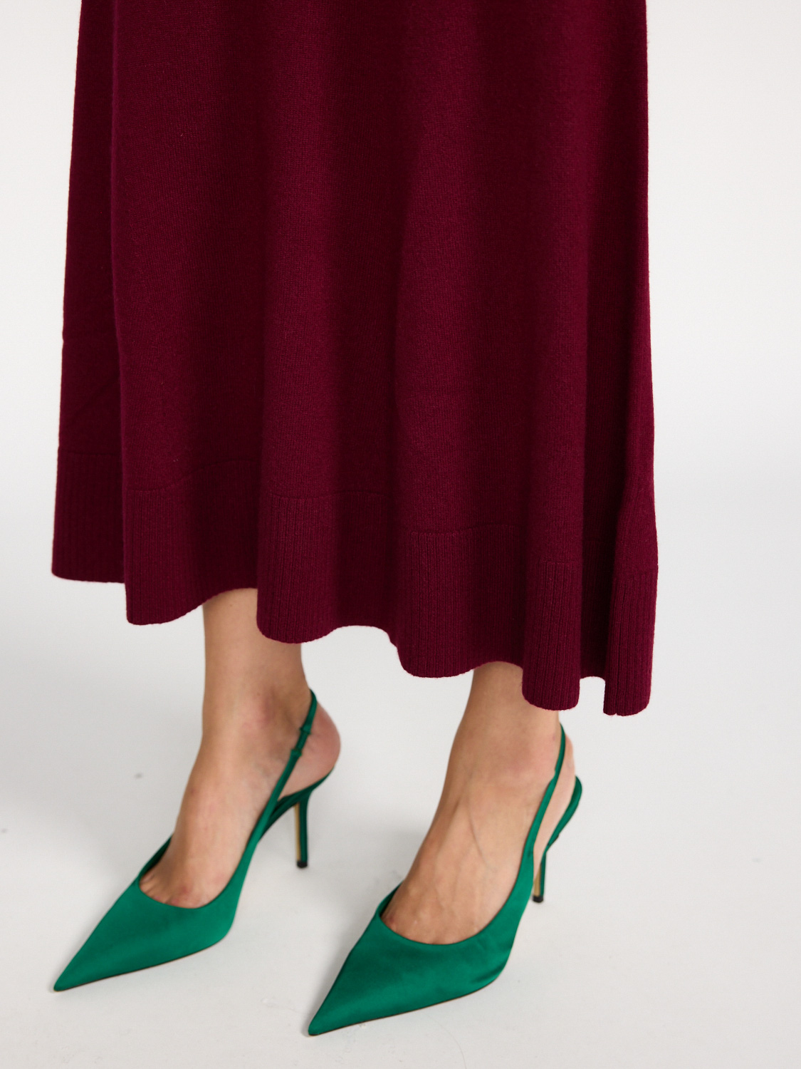 LU Ren Cashmere skirt  bordeaux  S