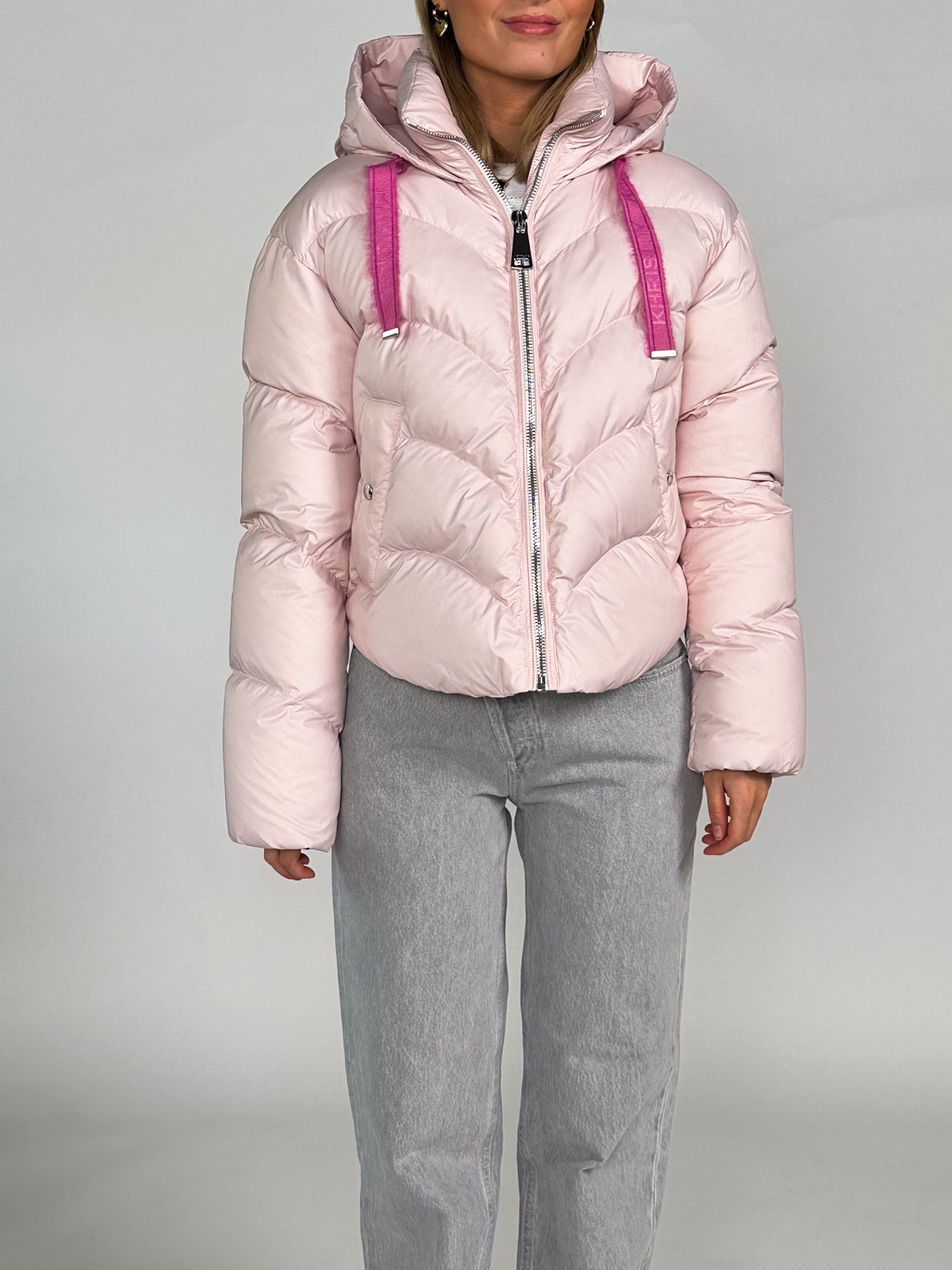 khrisjoy Hug oversized down jacket  rosa XS/S