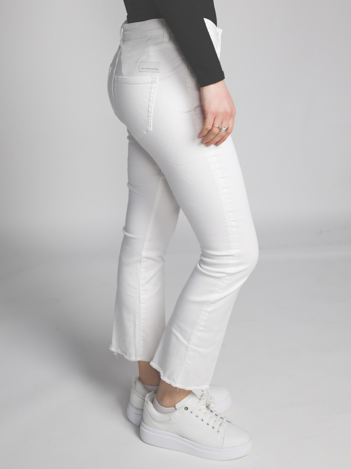 nine in the morning Cropped jeans with flare    creme 26