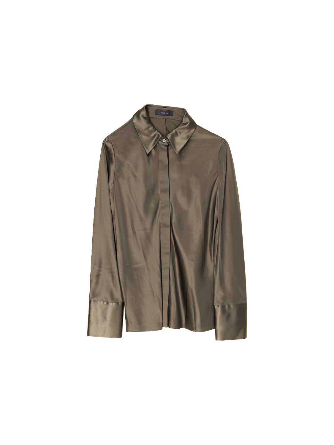 Joseph Brunel – Silk satin blouse  khaki 40