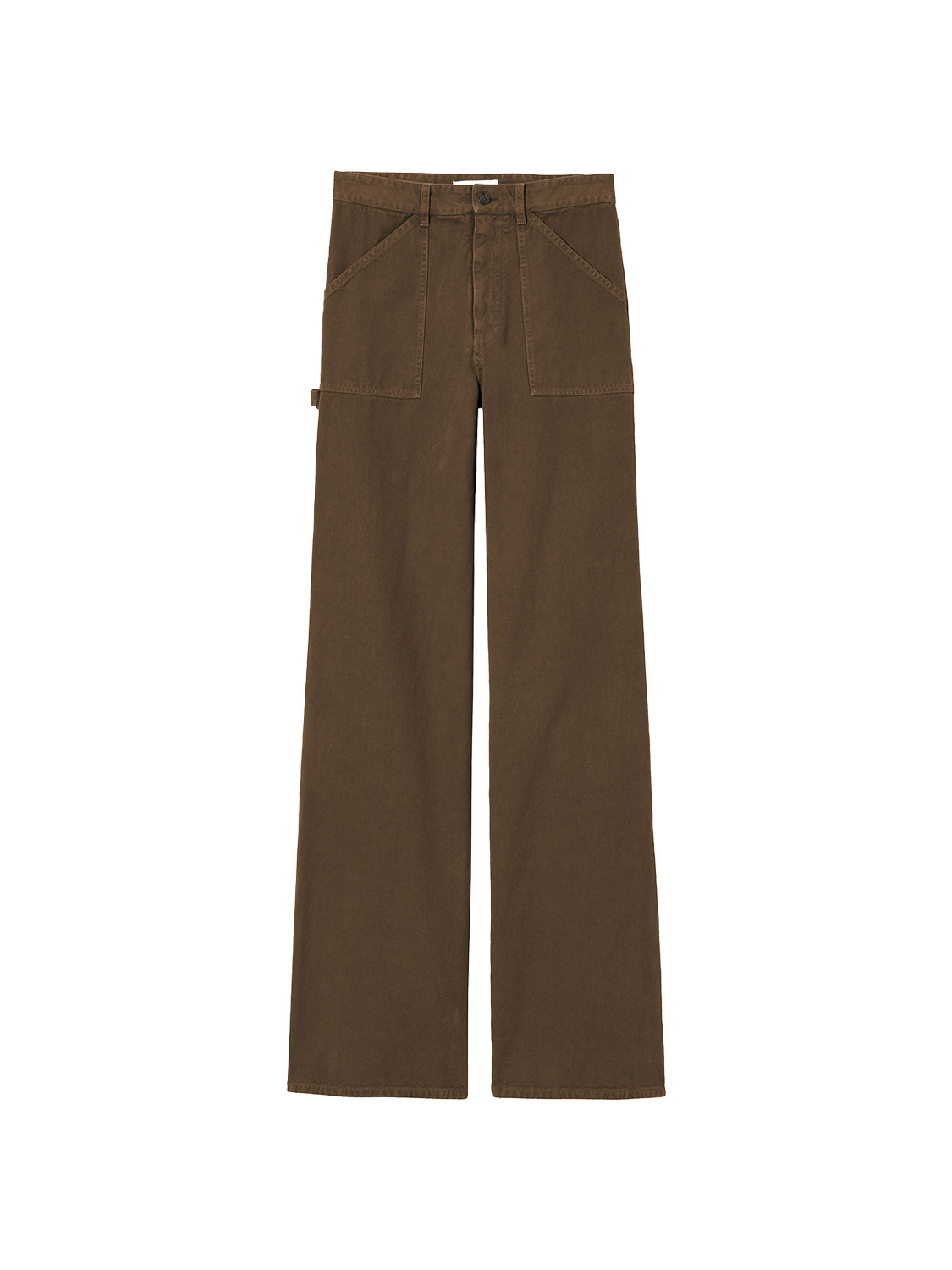 Nili Lotan Quentin – Wide-leg denim made from twill cotton  brown 34