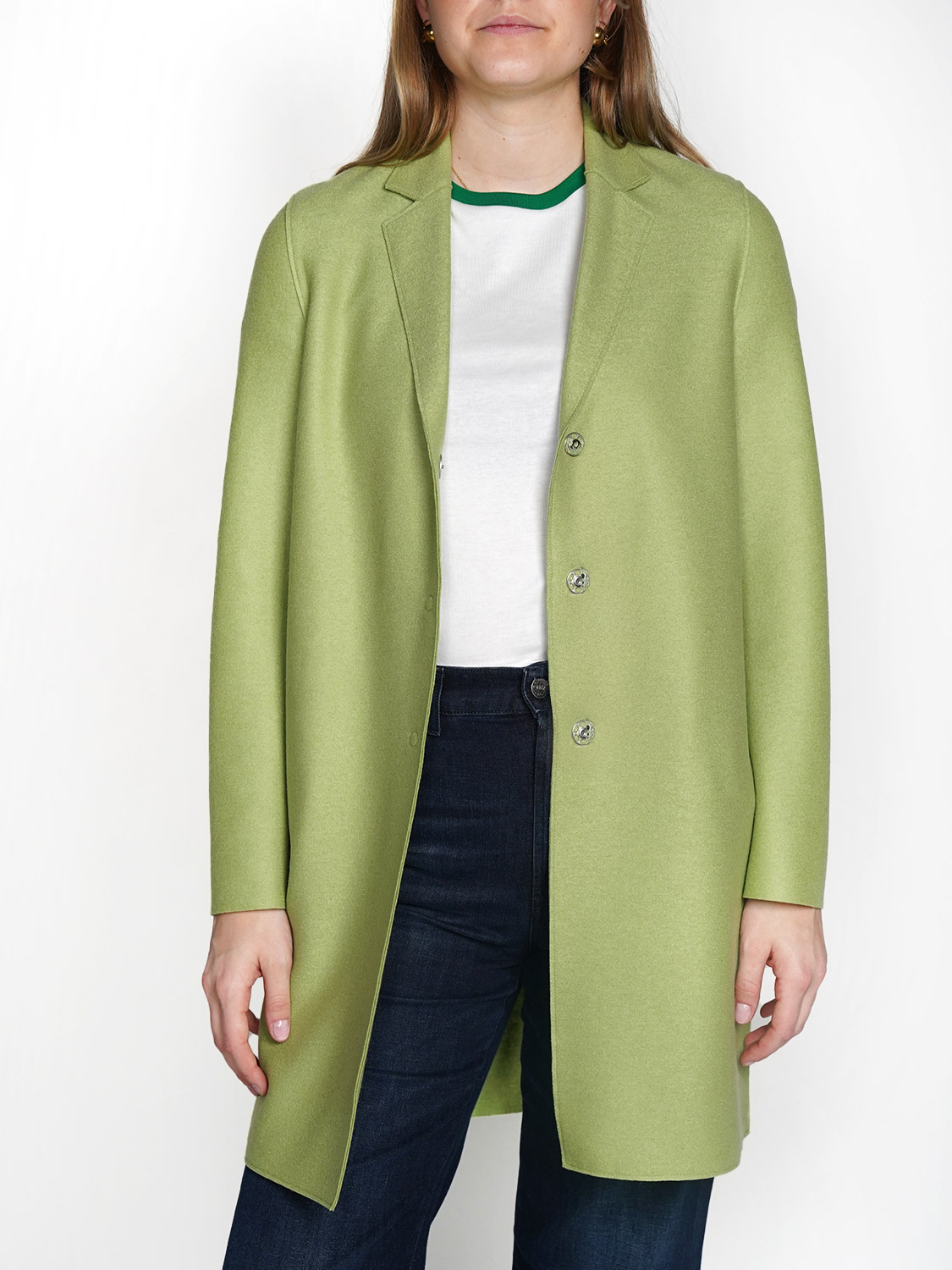 Harris Wharf London Virgin wool coat   green 34